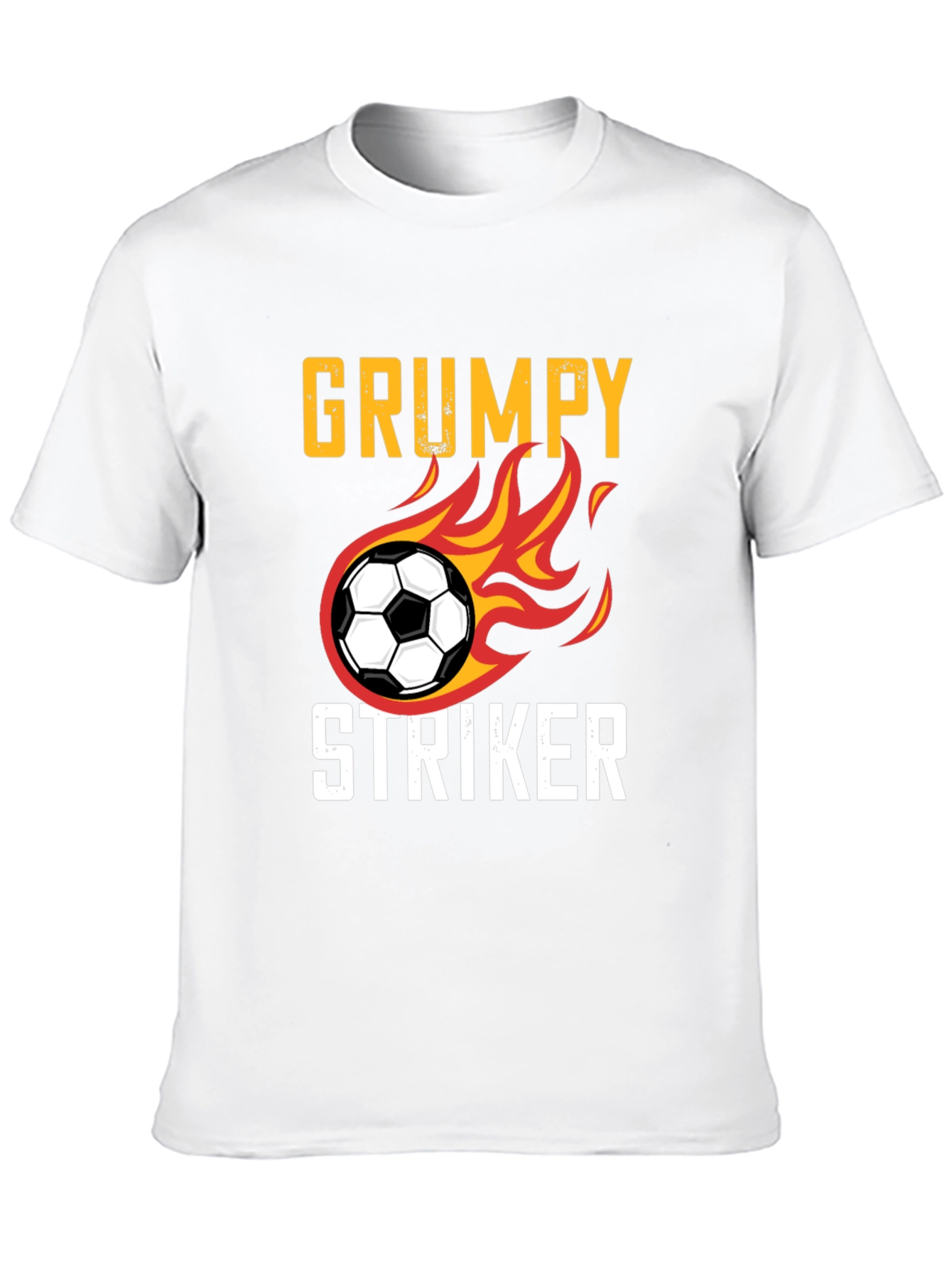 Grumpy Striker Soccer T-Shirt - Funny Sportswear