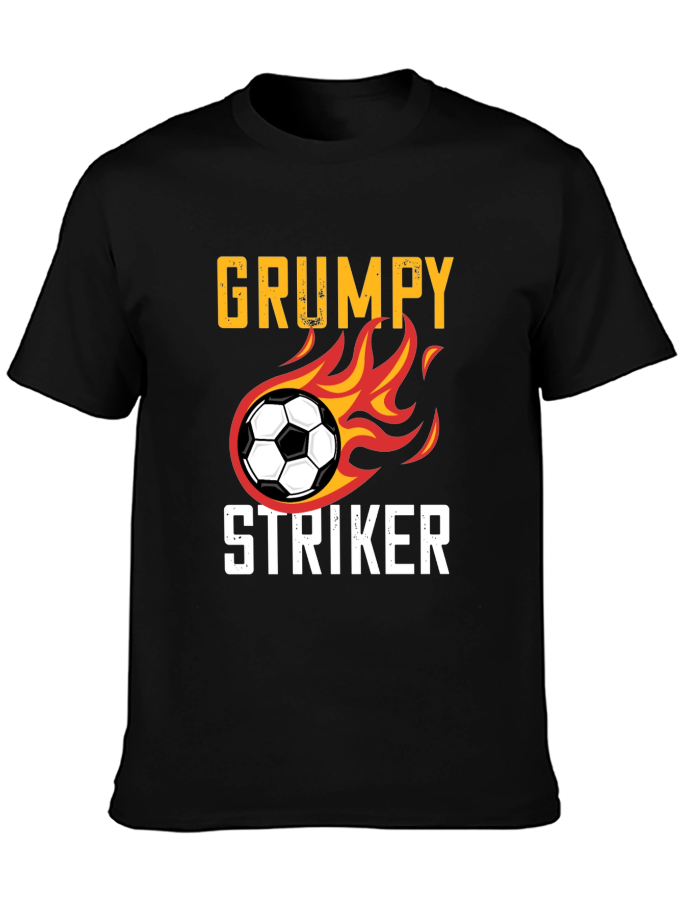 Grumpy Striker Soccer T-Shirt - Funny Sportswear