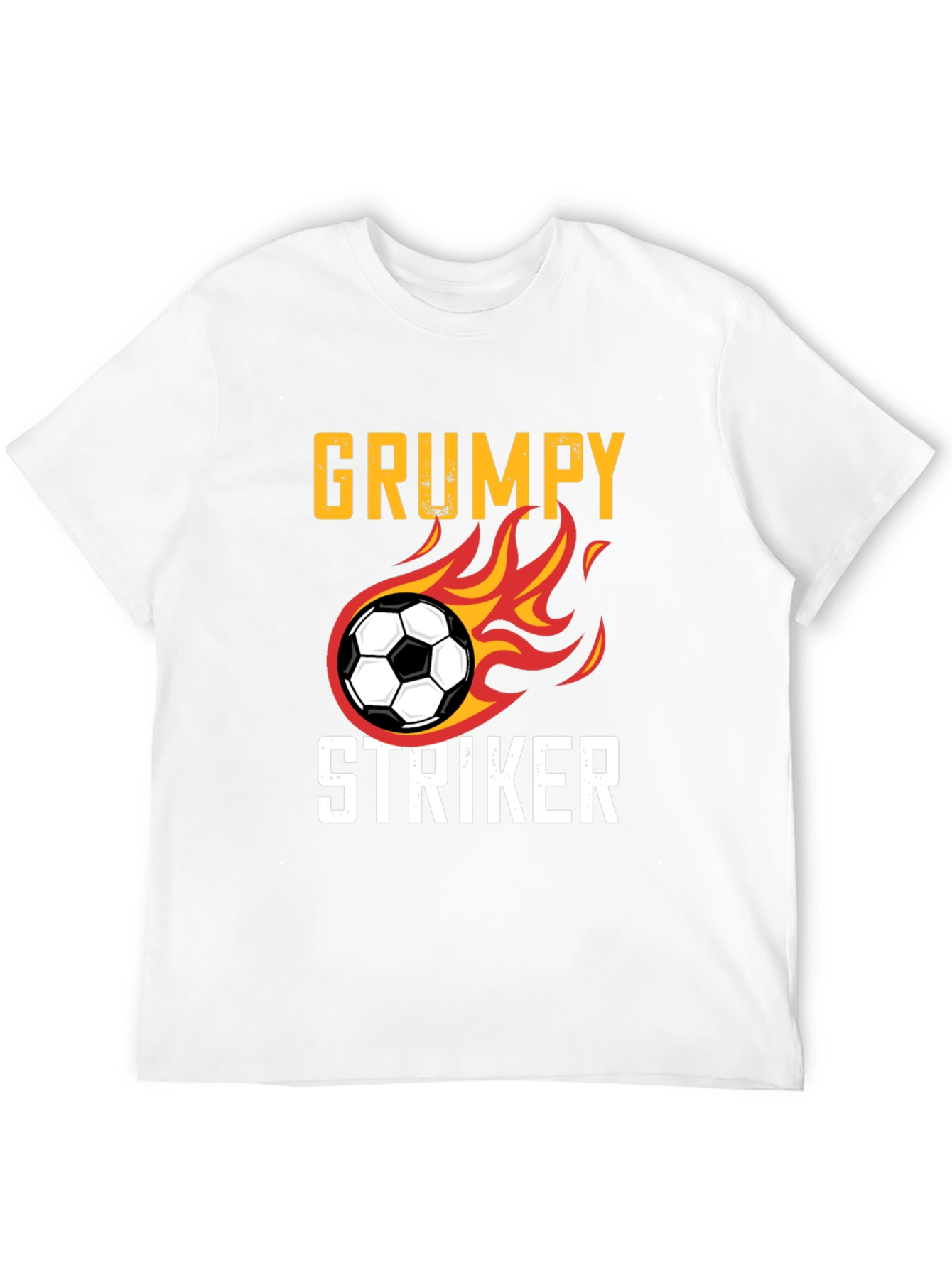 Grumpy Striker Soccer T-Shirt - Funny Sportswear