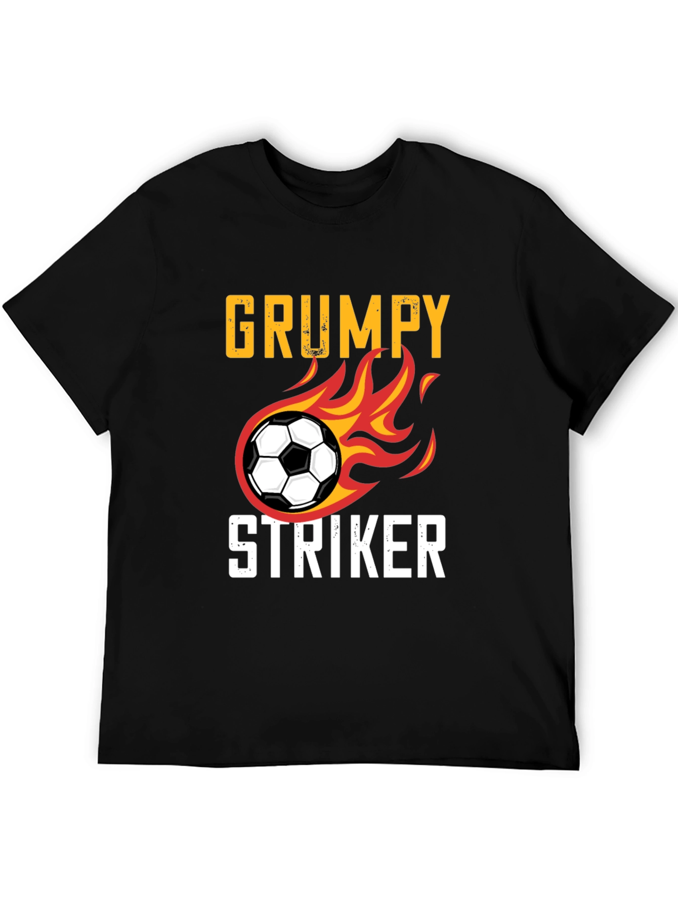 Grumpy Striker Soccer T-Shirt - Funny Sportswear