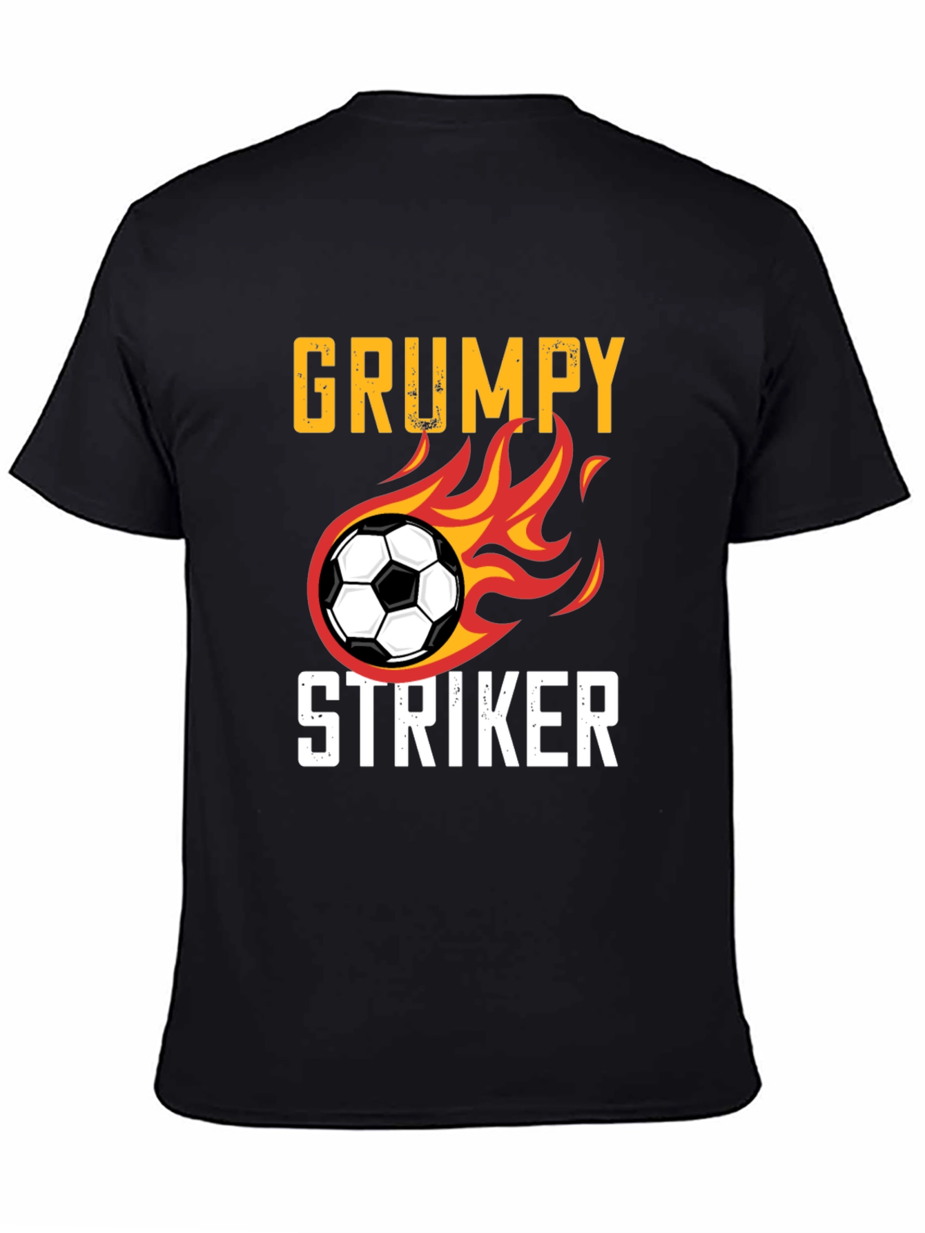Grumpy Striker Soccer T-Shirt - Funny Sportswear