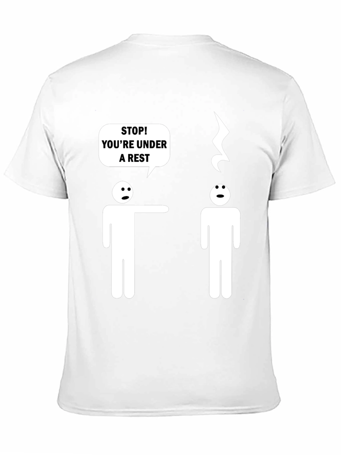 Funny Music Pun T-Shirt - Under a Rest