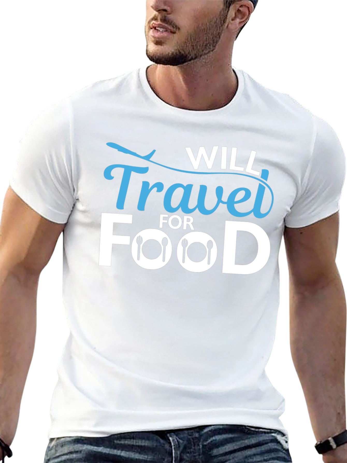 Will Travel for Food T-Shirt
