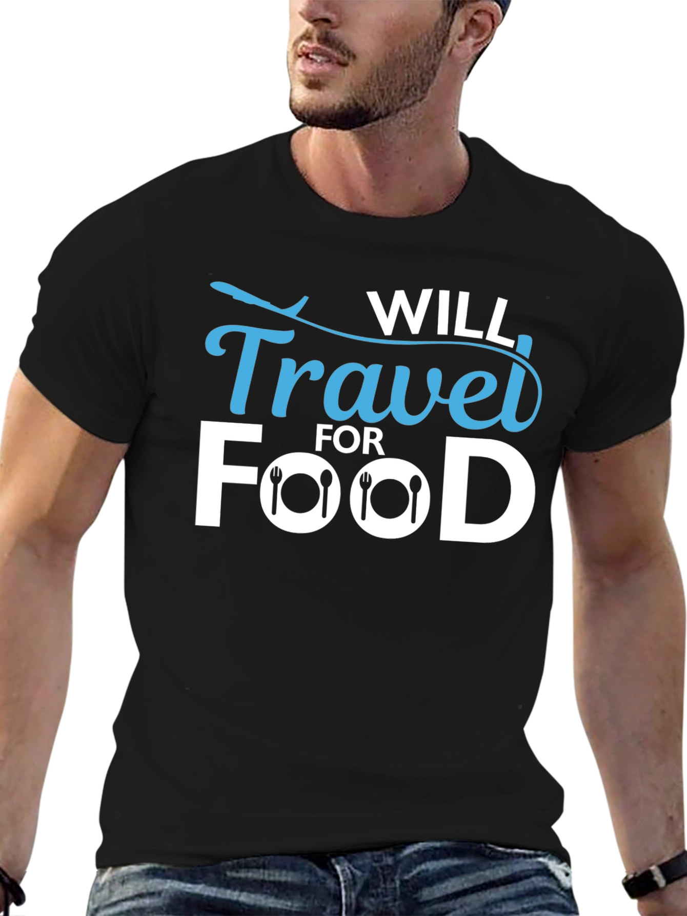 Will Travel for Food T-Shirt