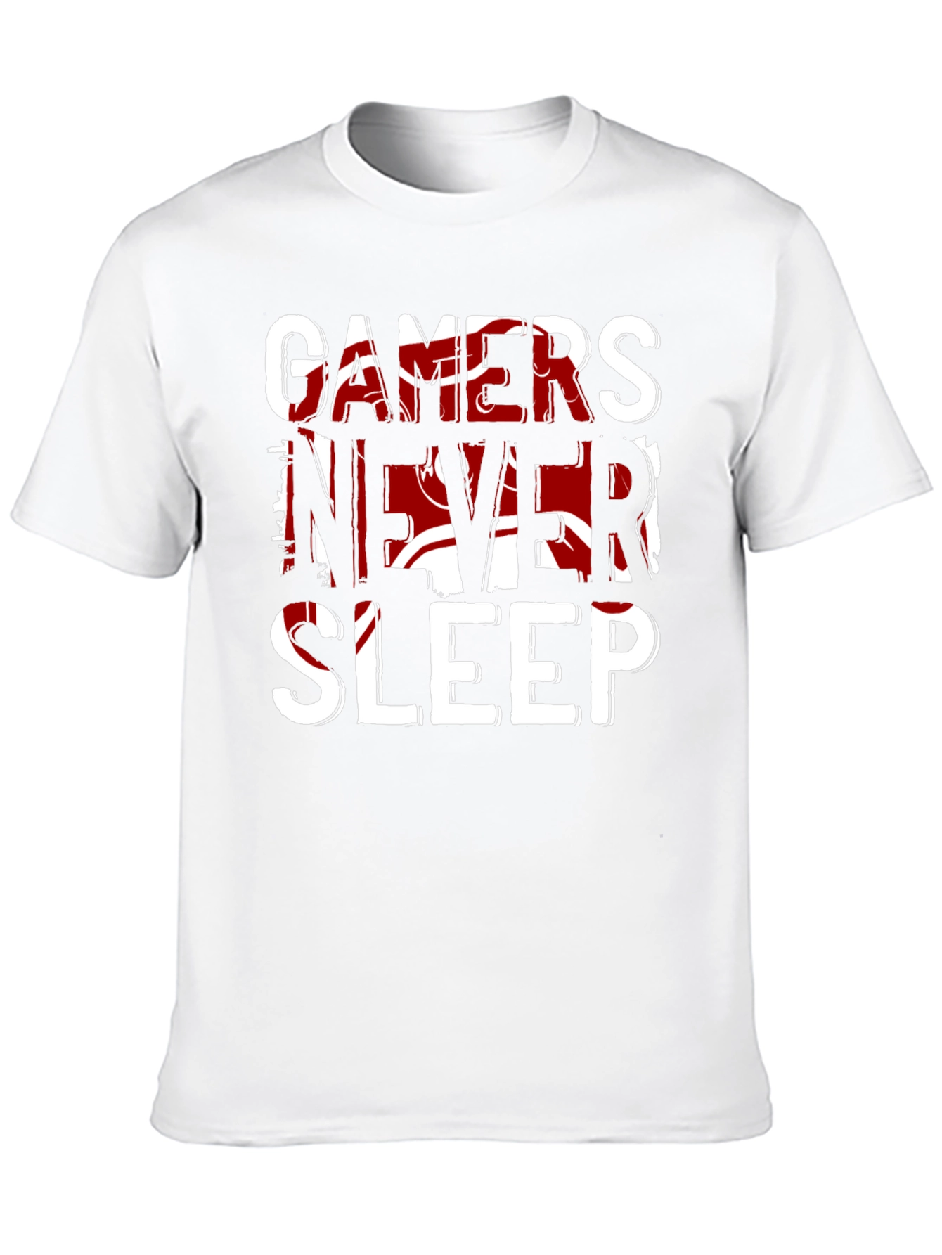 Gamers Never Sleep Black T-Shirt - Bold Graphic Tee