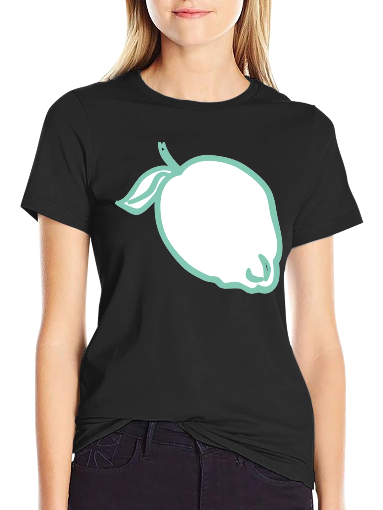 Lemon Graphic Tee - Trendy Black Shirt
