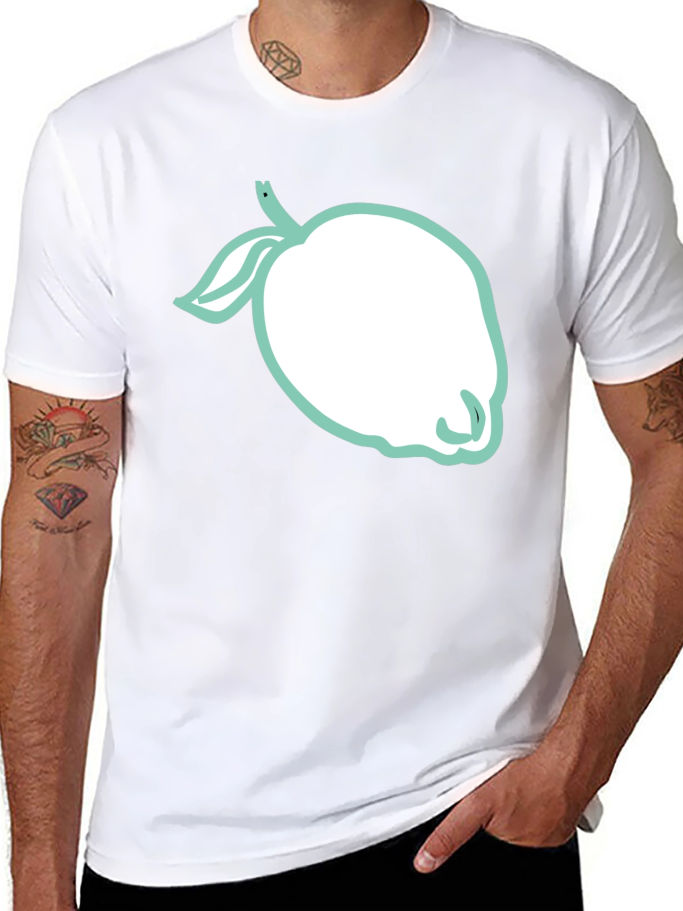 Lemon Graphic Tee - Trendy Black Shirt