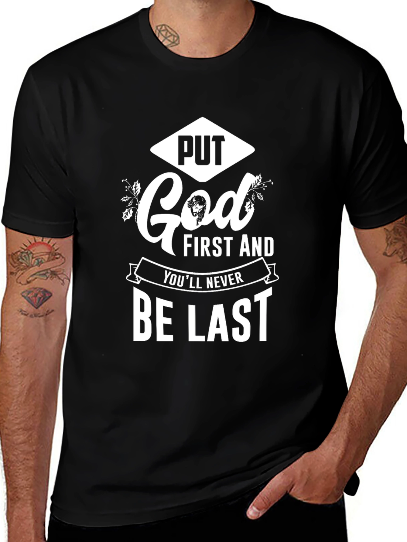 Put God First Graphic T-Shirt - Christian Apparel