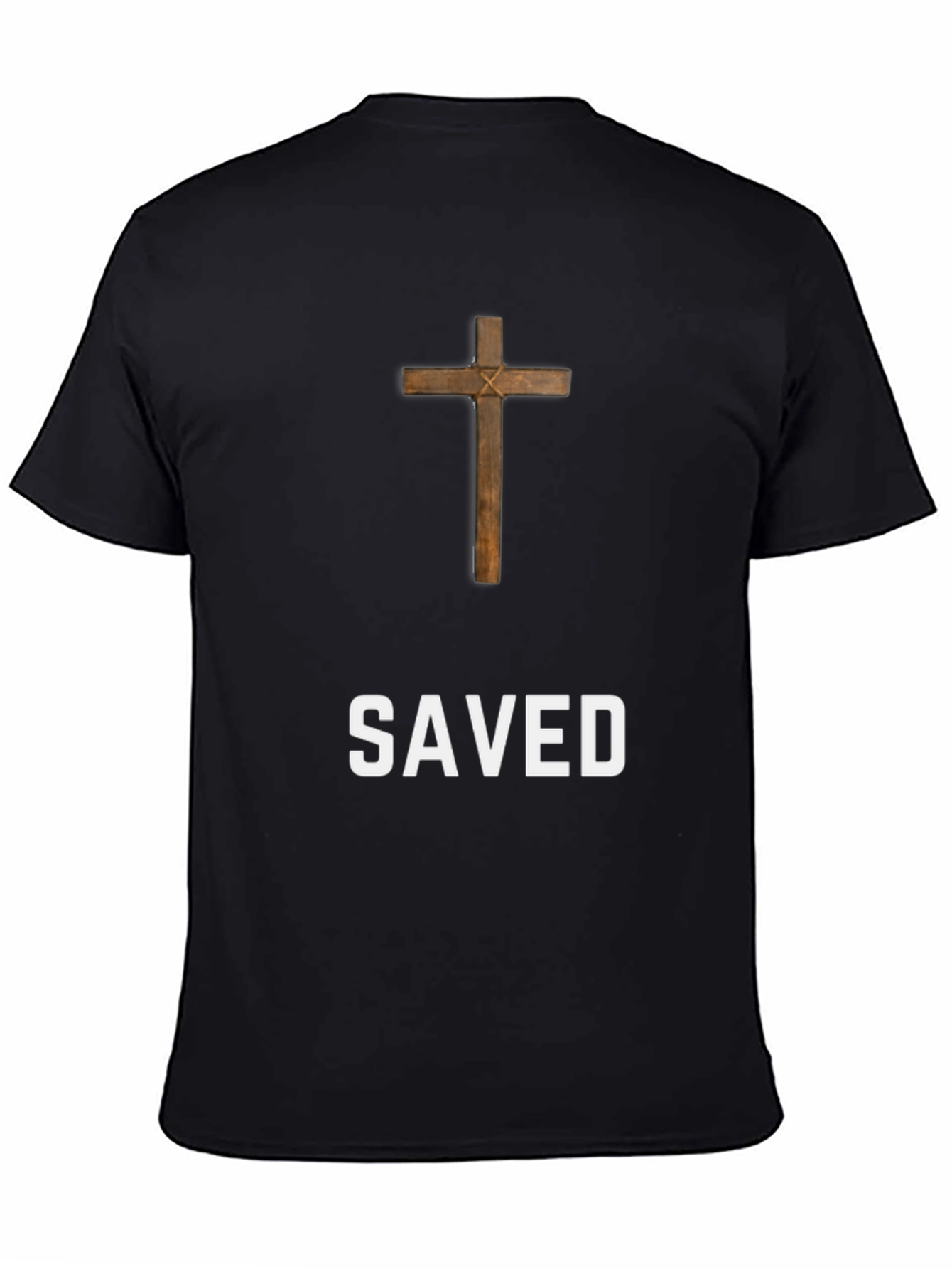 Saved Cross Graphic T-Shirt - Mens Black Tee