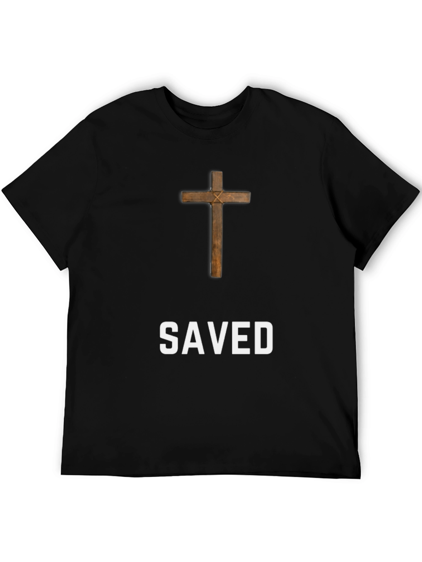 Saved Cross Graphic T-Shirt - Mens Black Tee