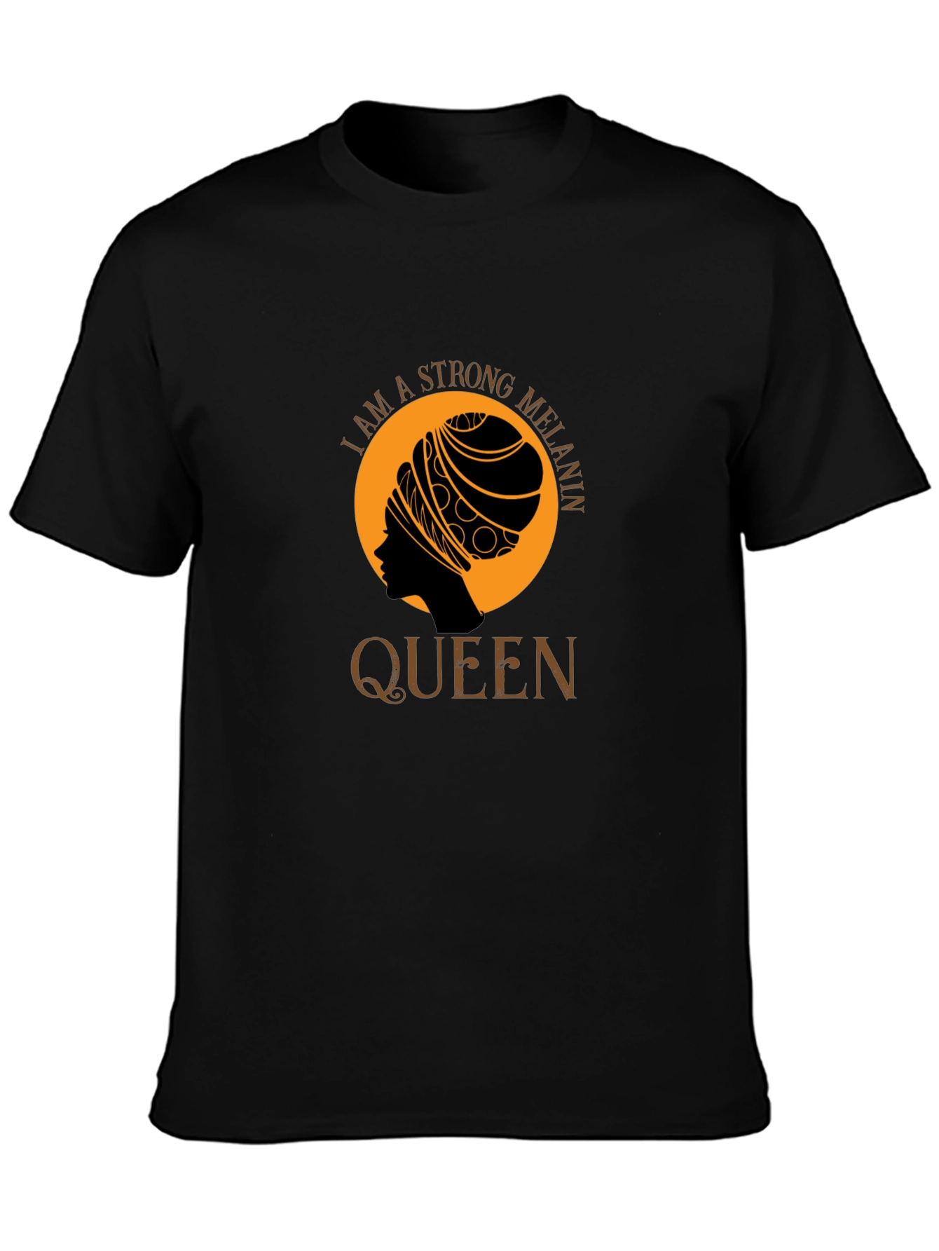 Strong Melanin Queen Graphic Tee - Black
