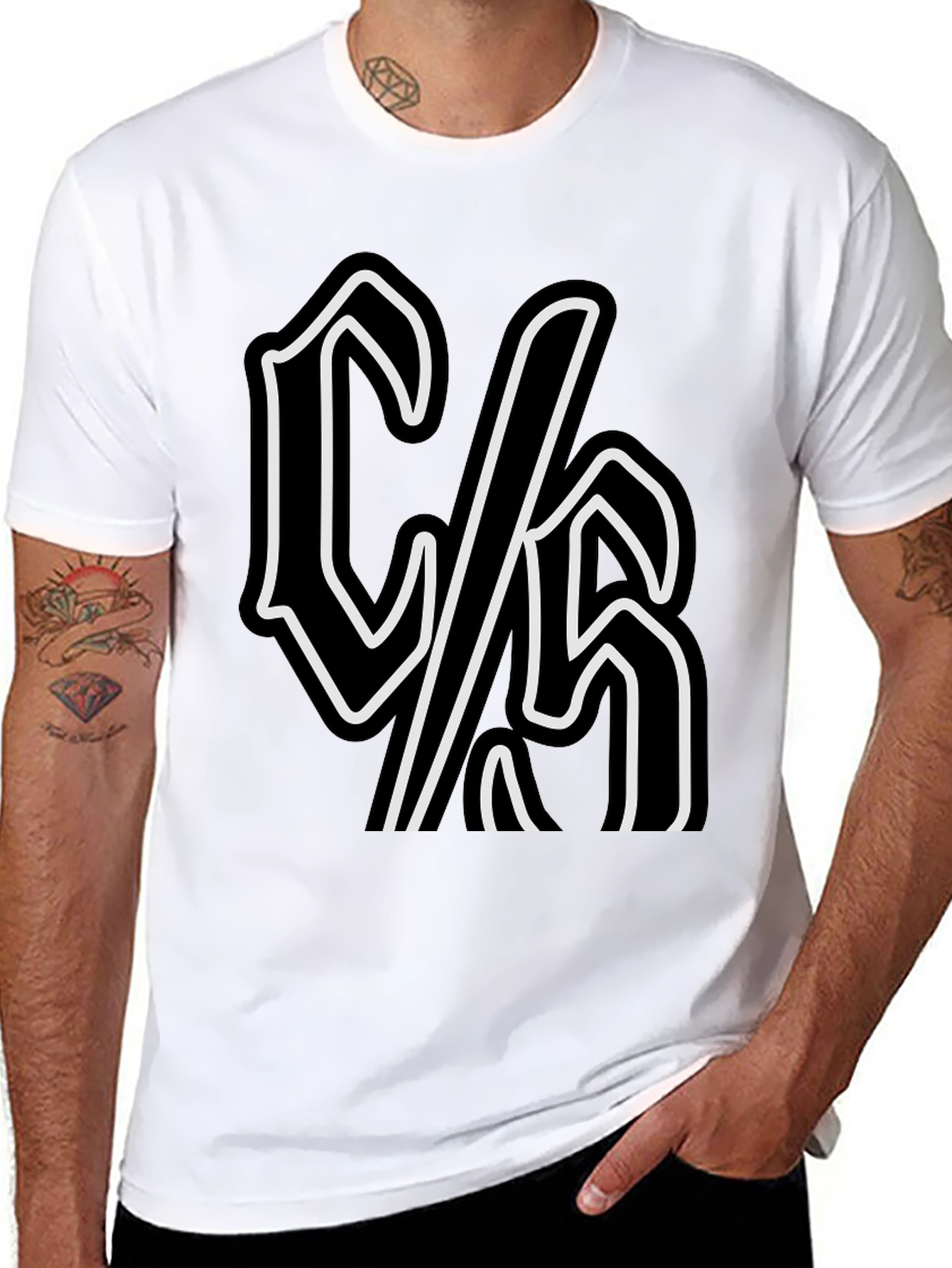 C/S Graphic Tee - Black Cotton T-Shirt