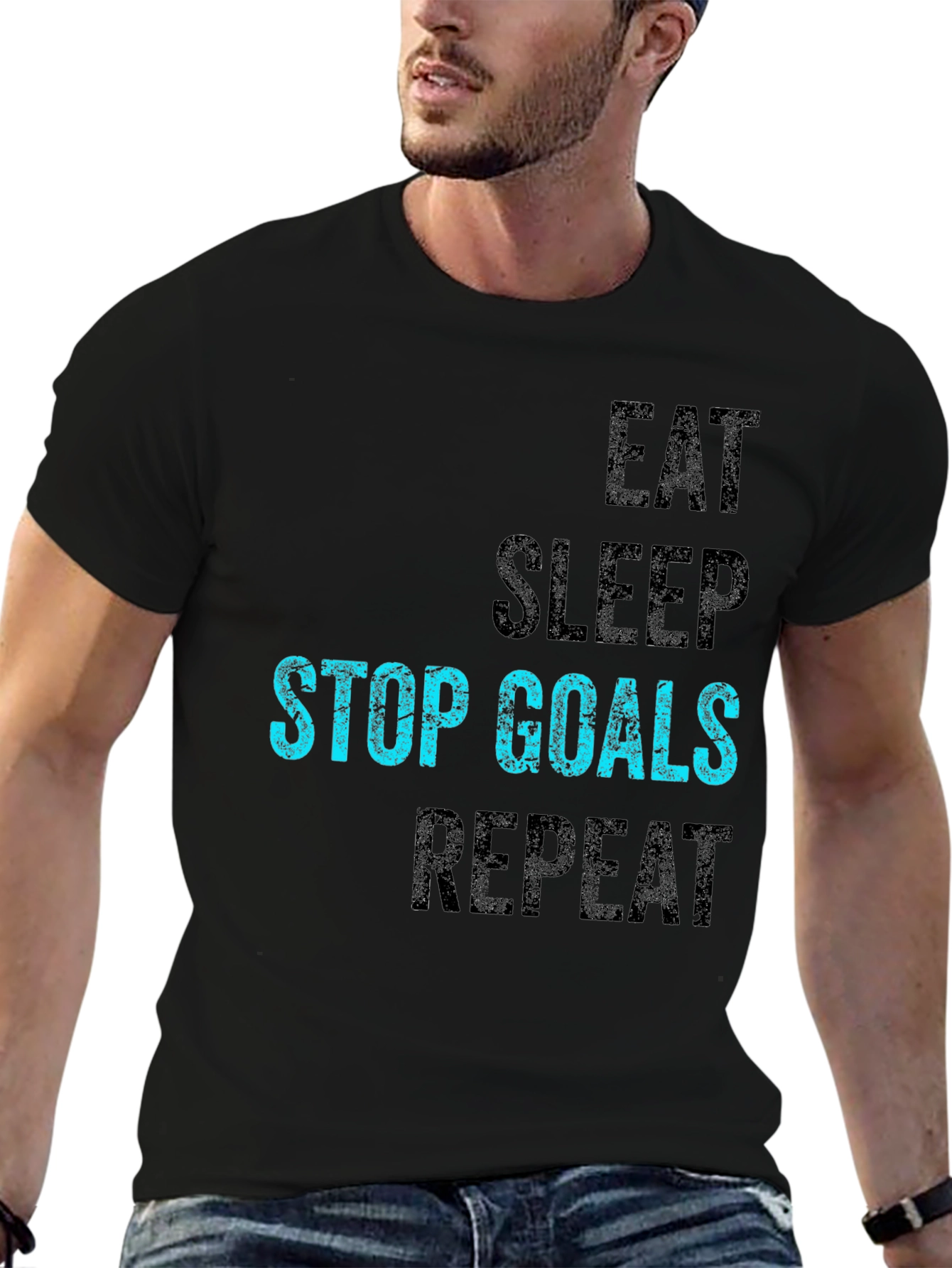 Eat Sleep Stop Goals Repeat T-Shirt