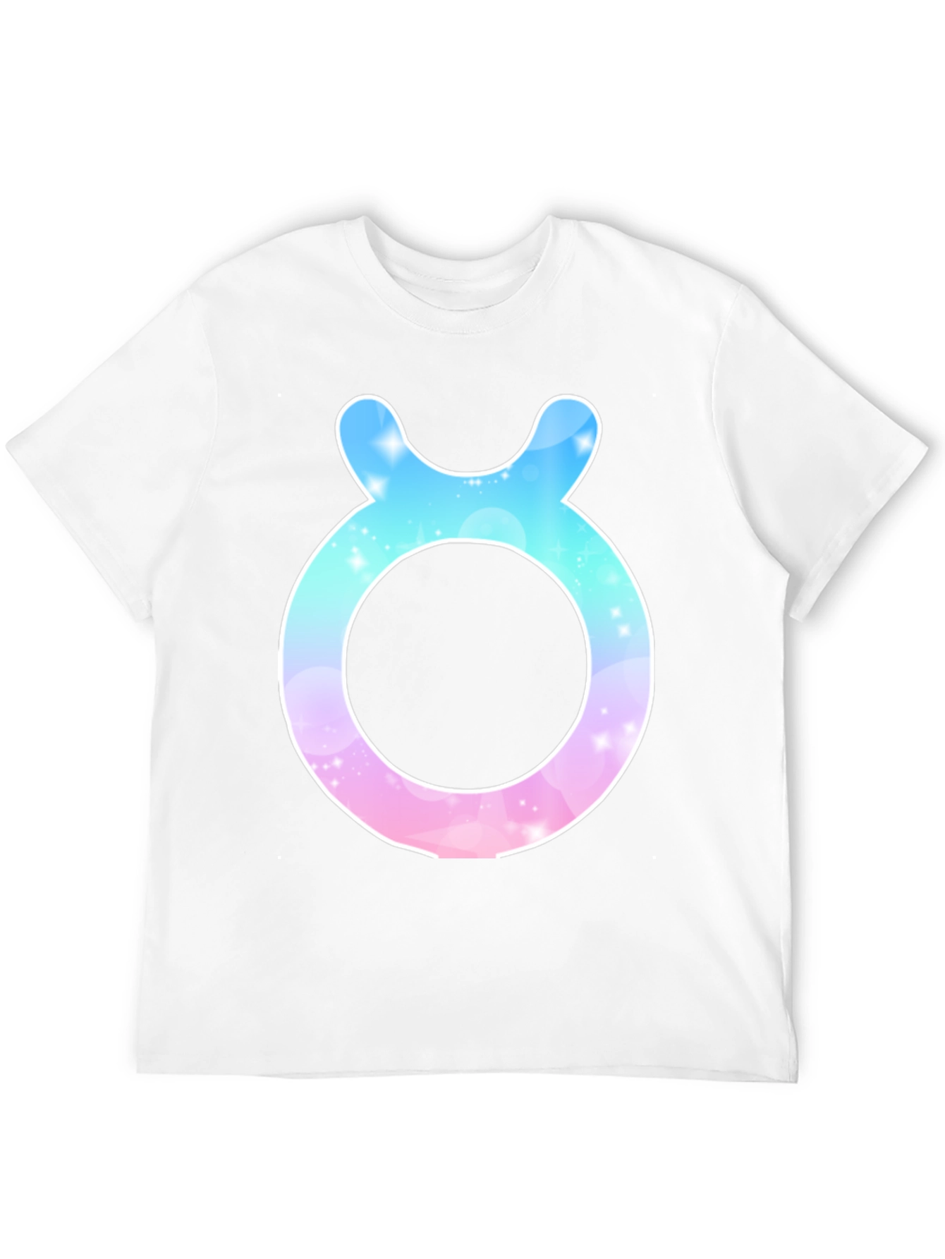 Taurus Zodiac Sign Graphic Tee - Black Cotton