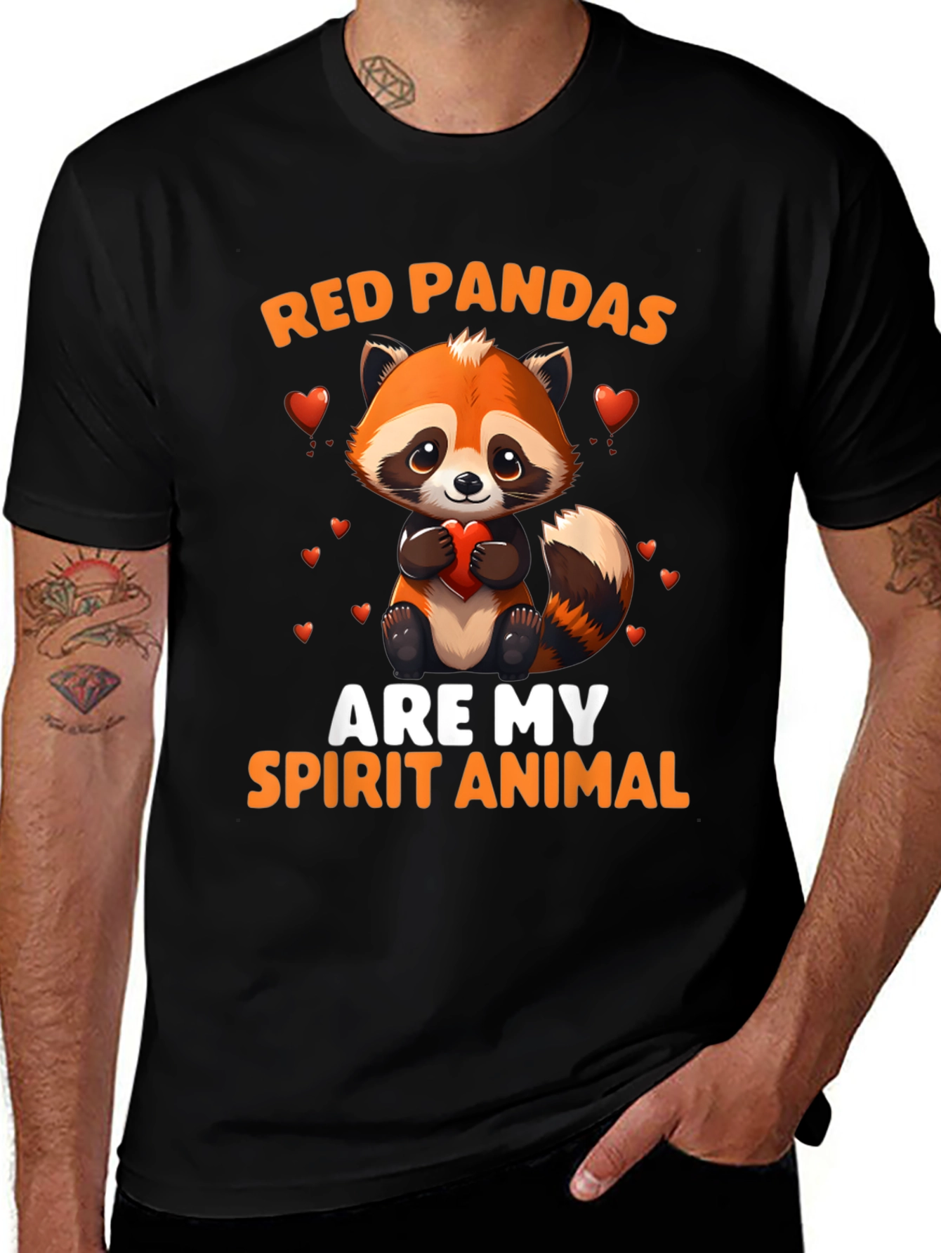 Red Panda Spirit Animal Graphic Tee