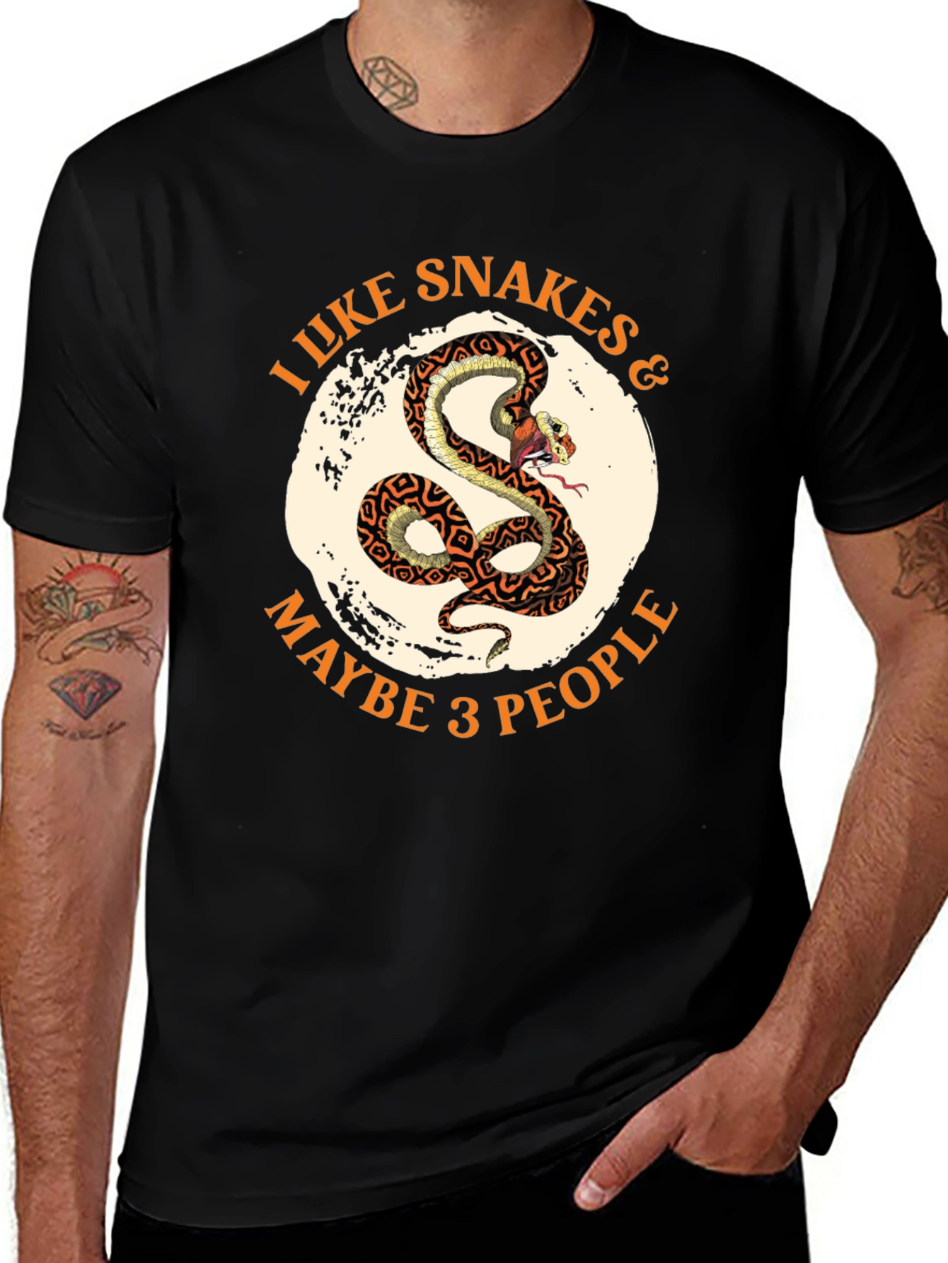 I Like Snakes & Maybe 3 People T-Shirt