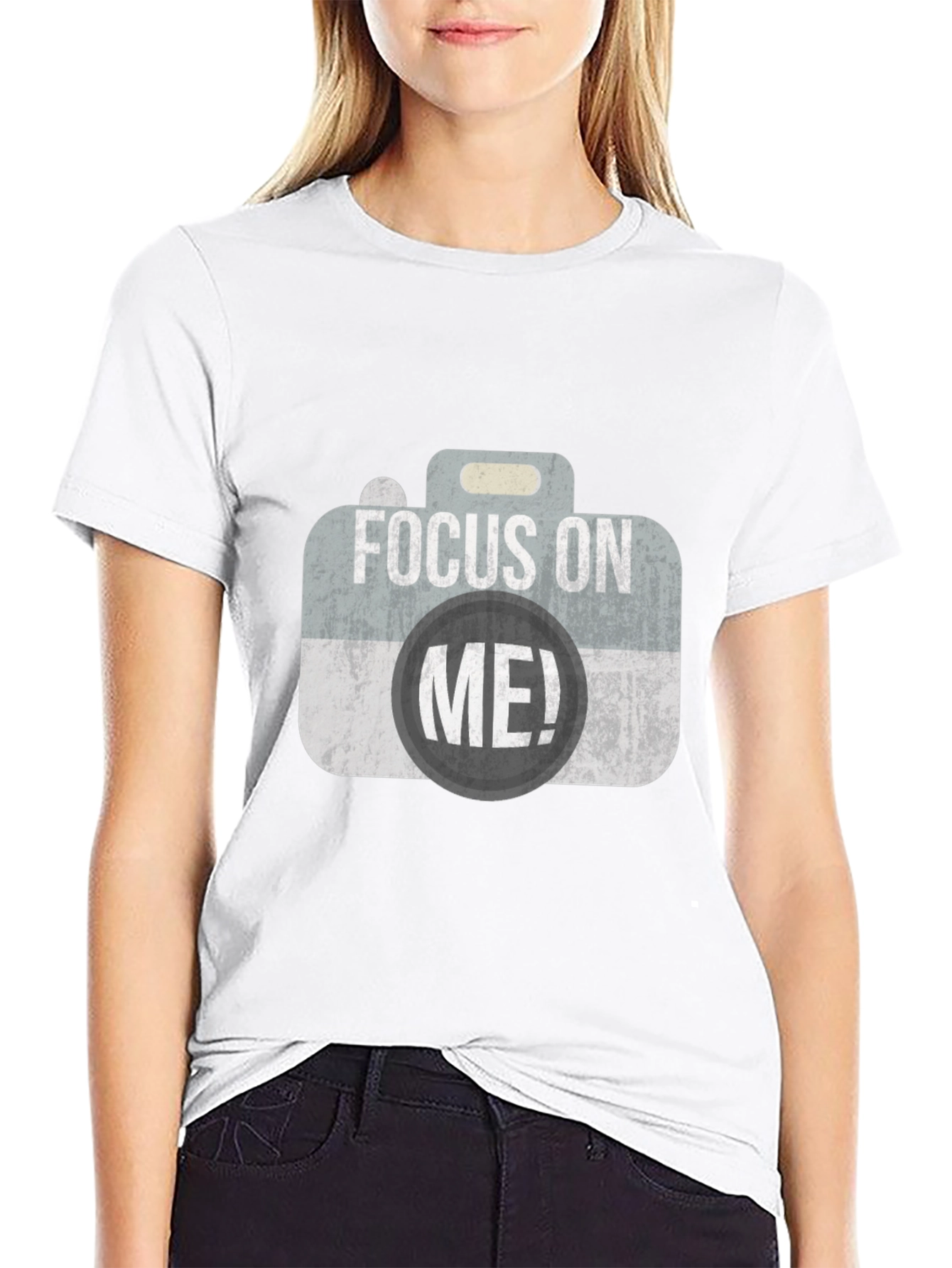 Focus On Me! Graphic T-Shirt - Black