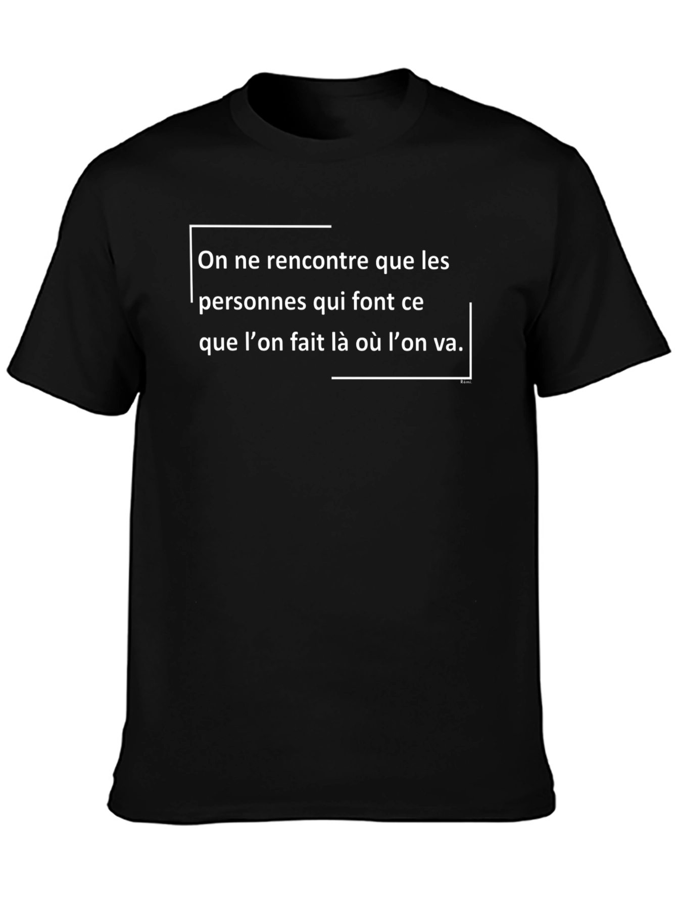 Philosophical French Quote T-Shirt - Unique Design
