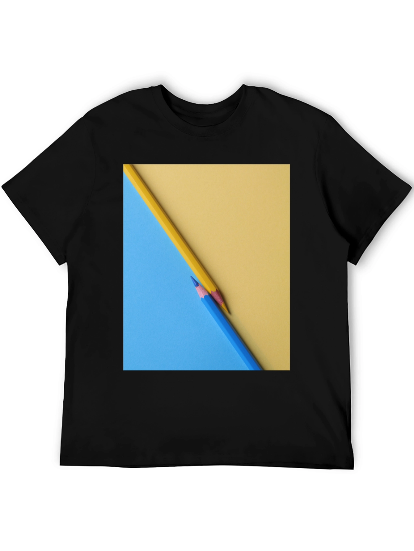 Pencil Art Graphic Tee - Modern Design