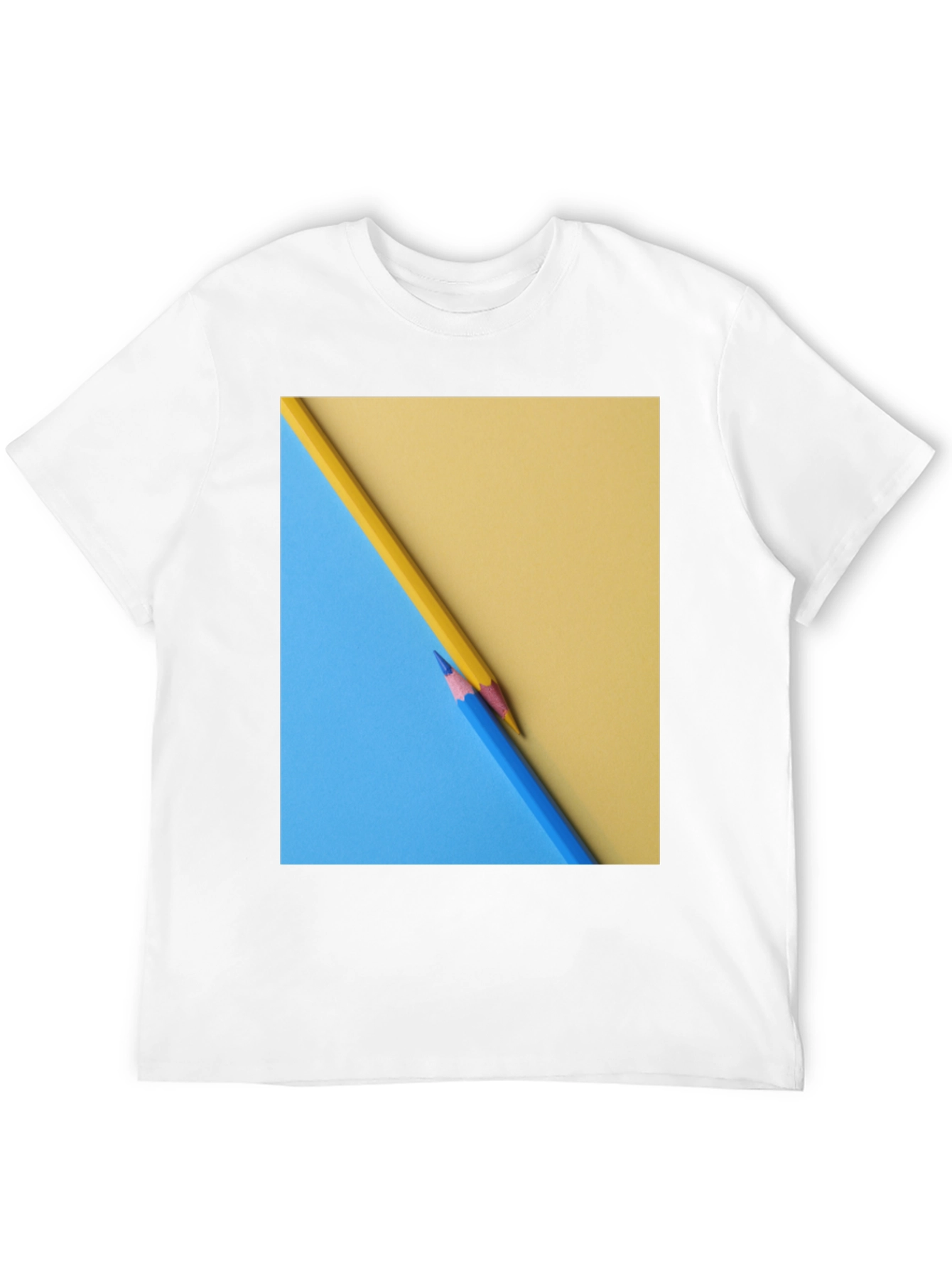 Pencil Art Graphic Tee - Modern Design