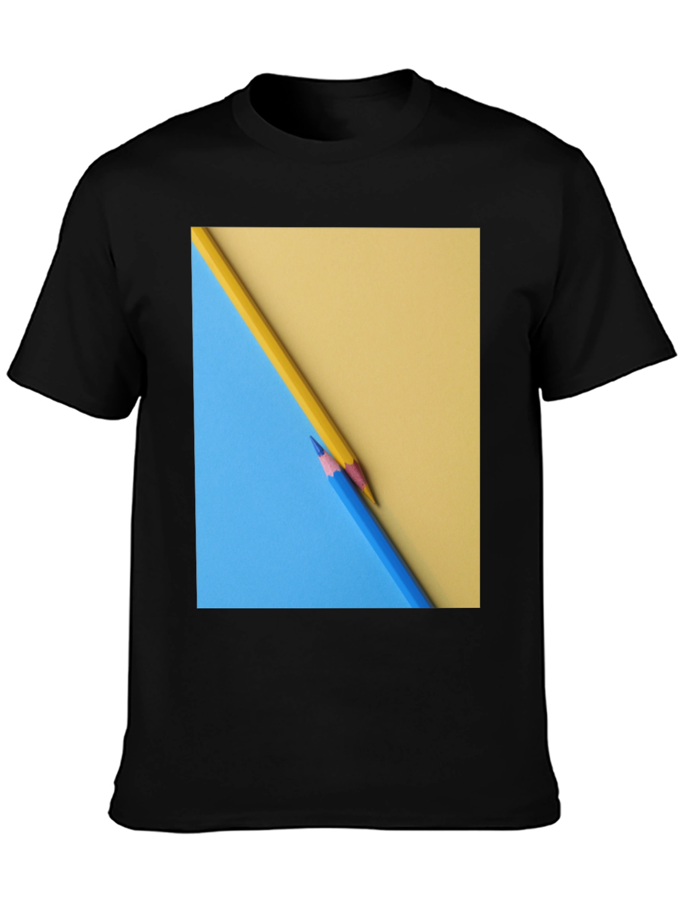 Pencil Art Graphic Tee - Modern Design