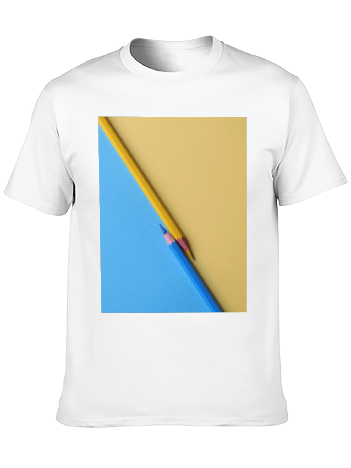 Pencil Art Graphic Tee - Modern Design