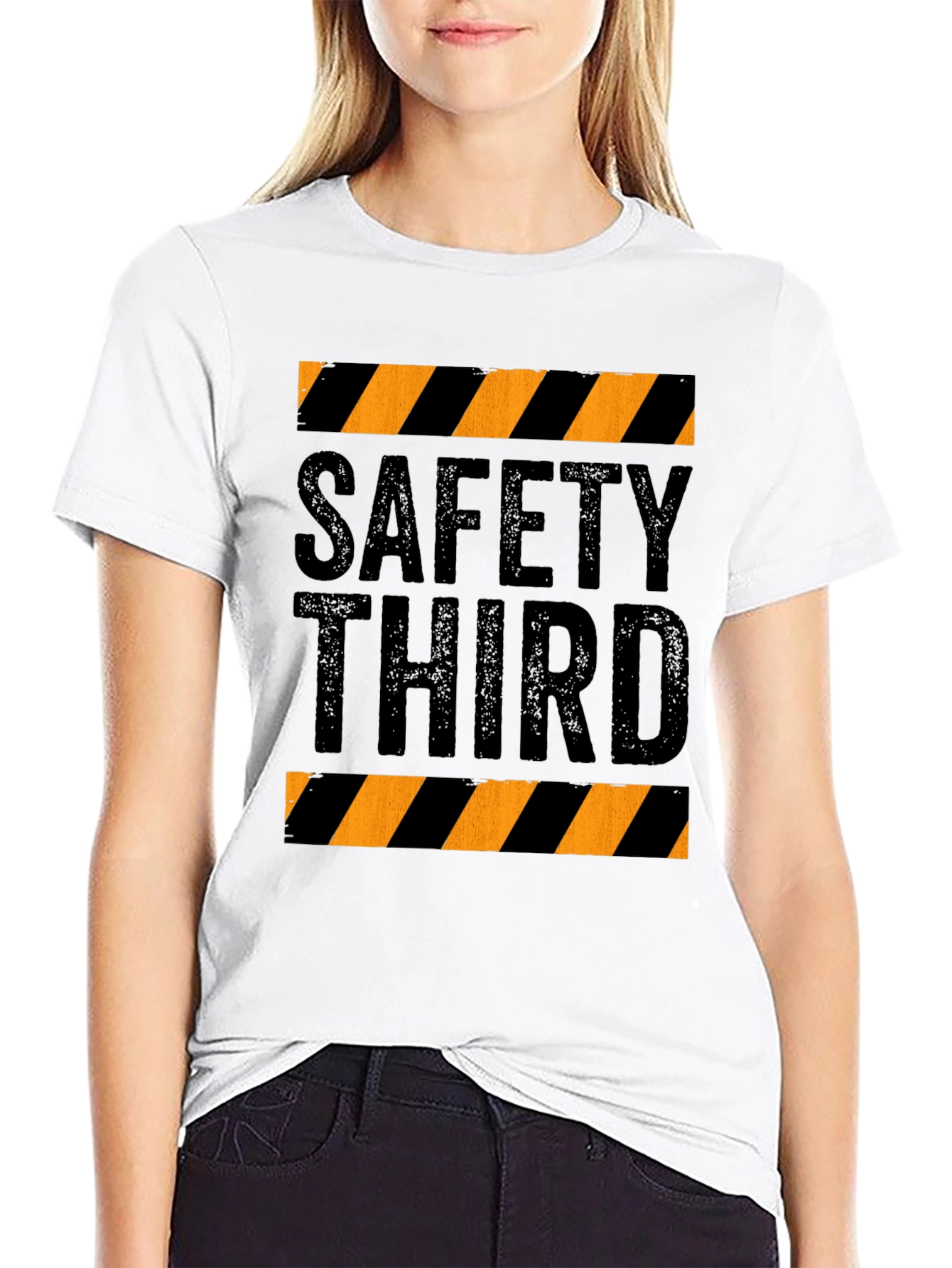Safety Third Graphic Tee - Humorous Construction T-Shirt