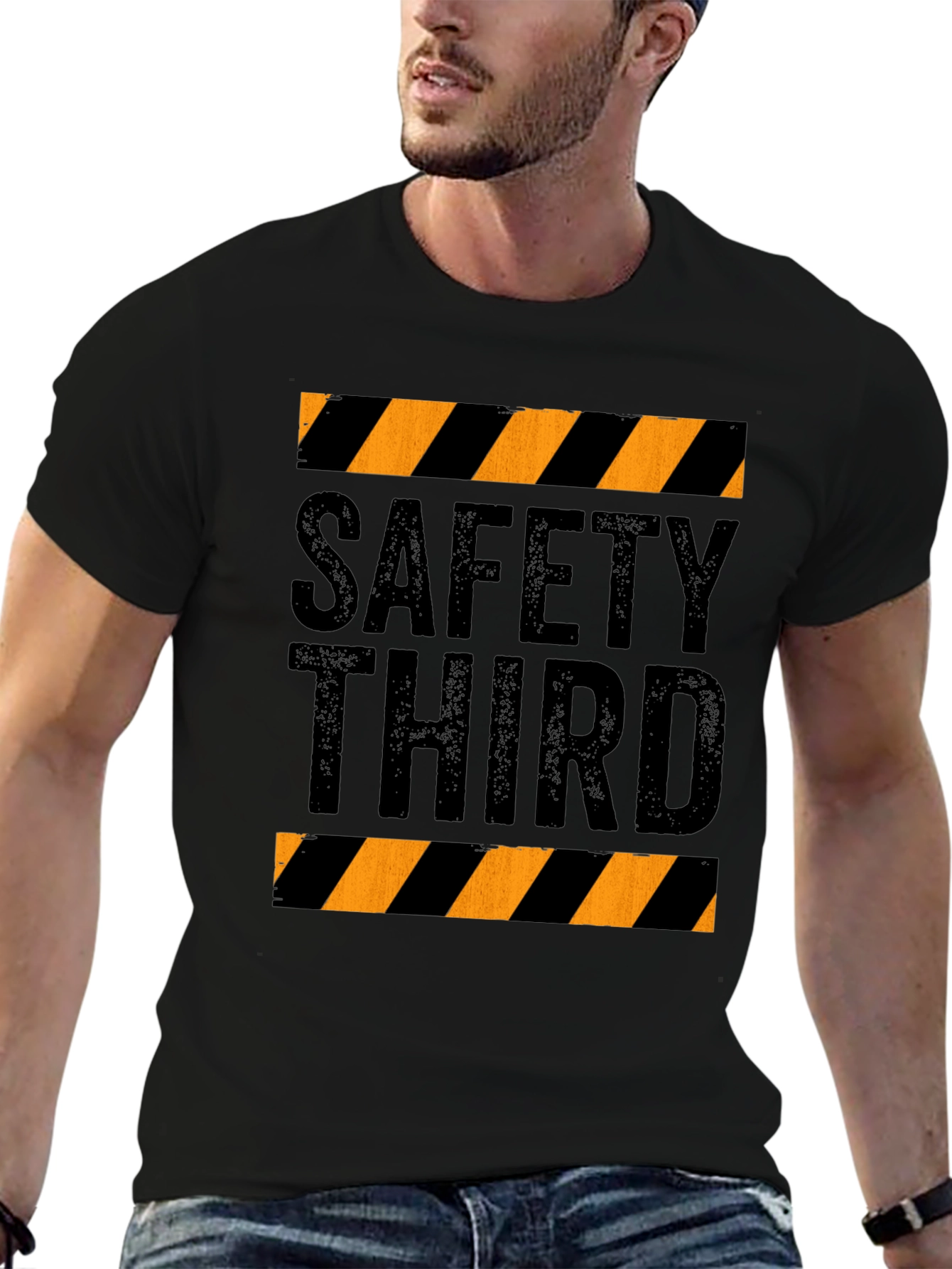 Safety Third Graphic Tee - Humorous Construction T-Shirt