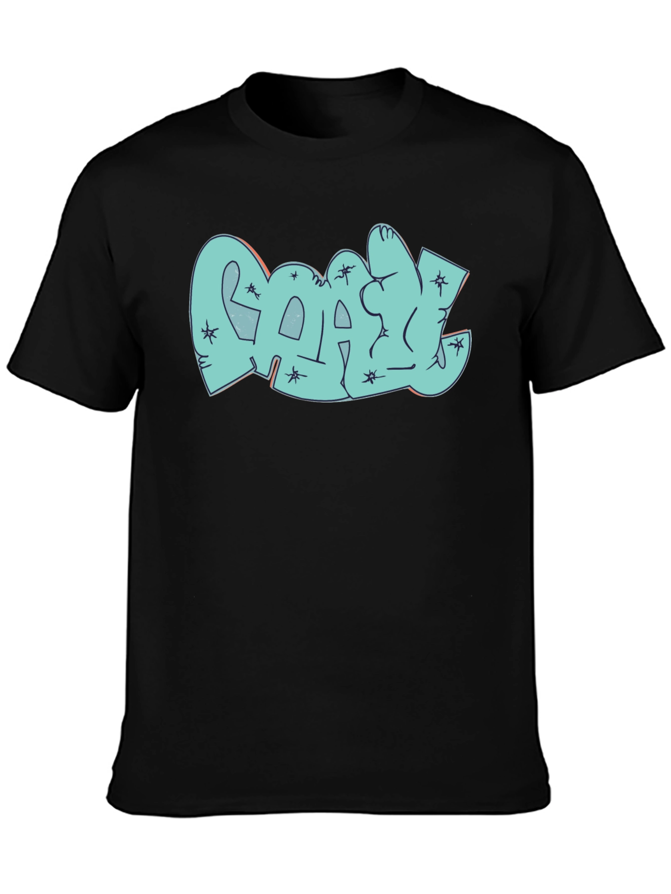 Cool Graphic Print Black T-Shirt