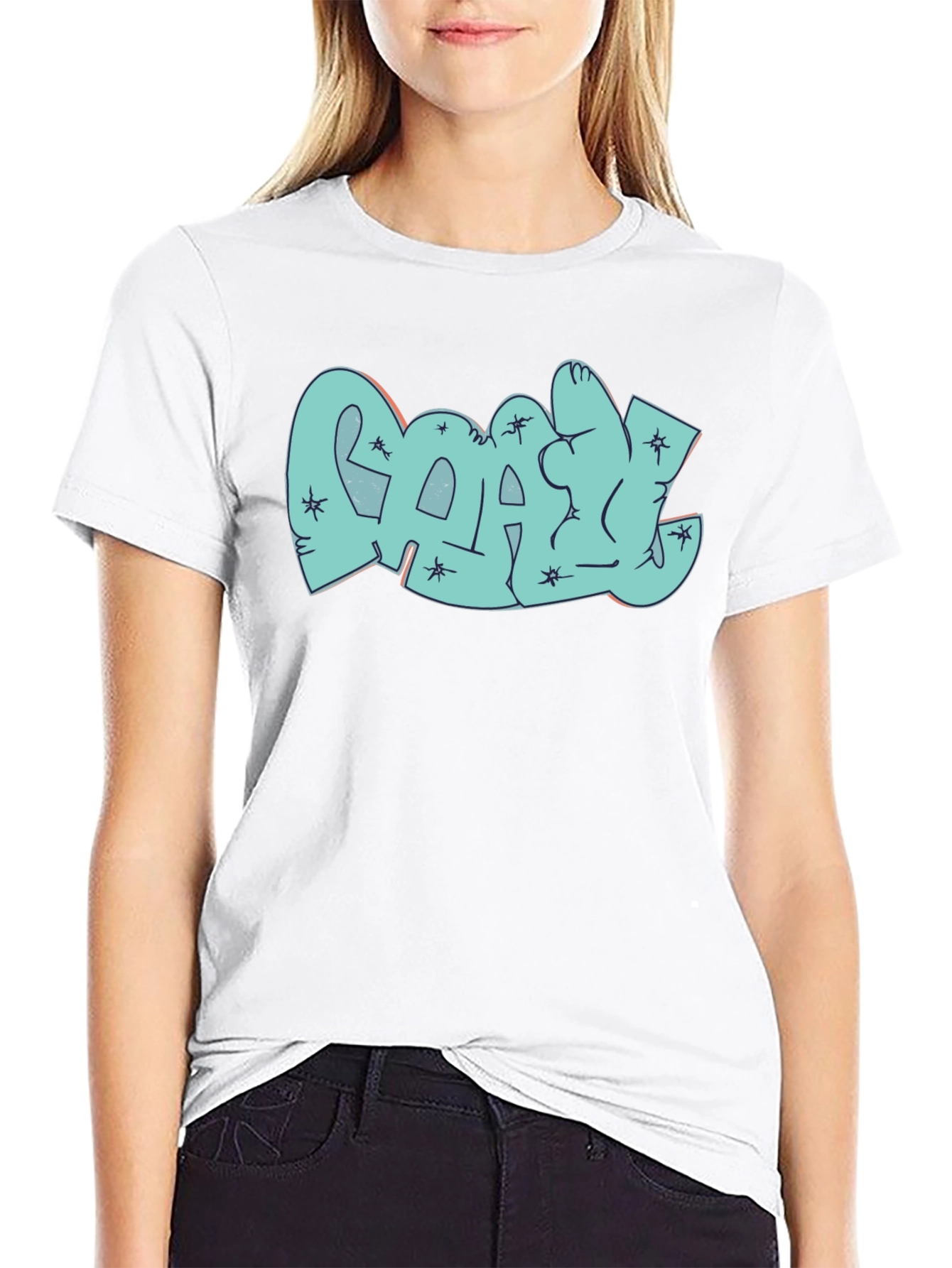 Cool Graphic Print Black T-Shirt