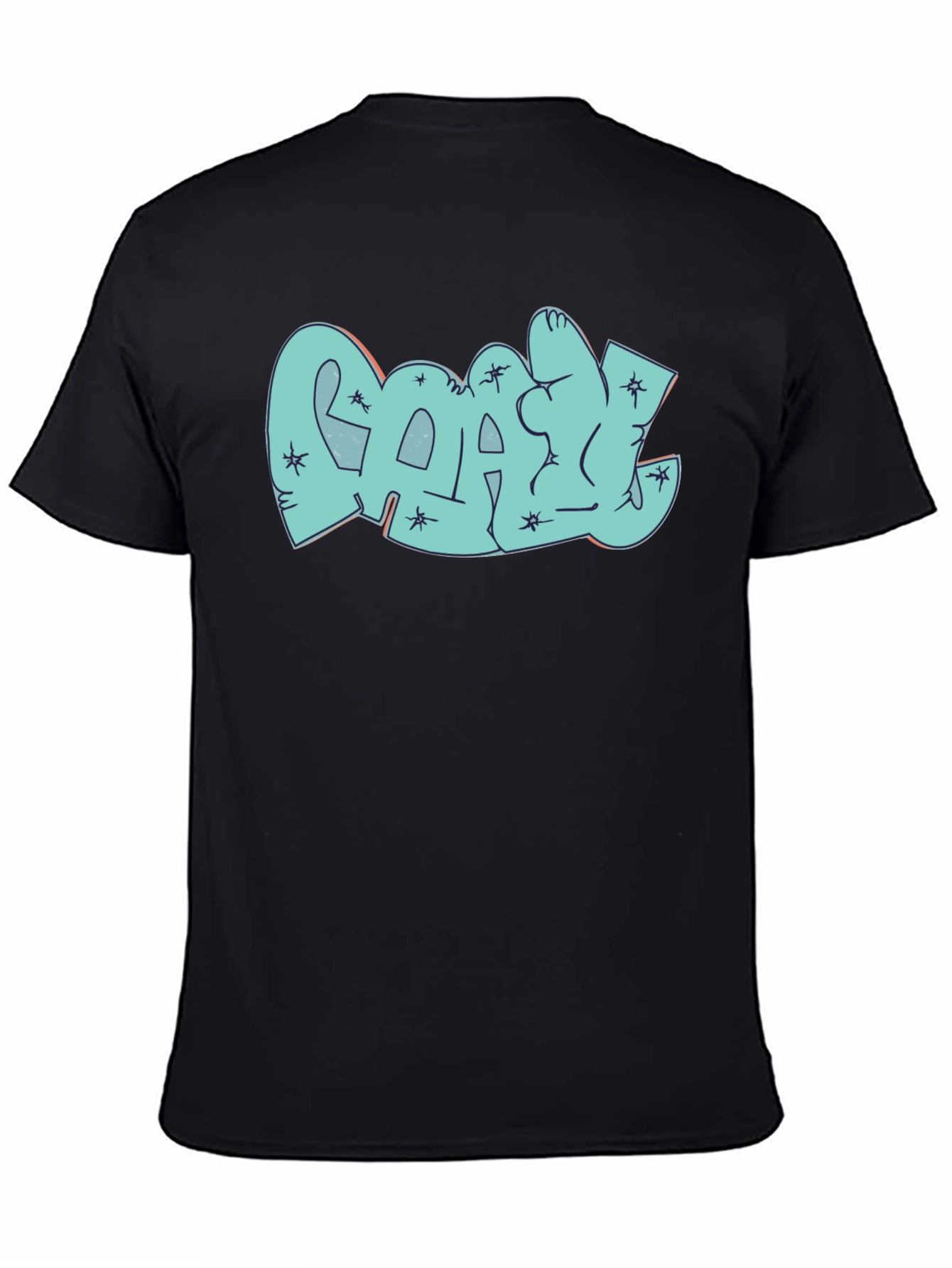 Cool Graphic Print Black T-Shirt
