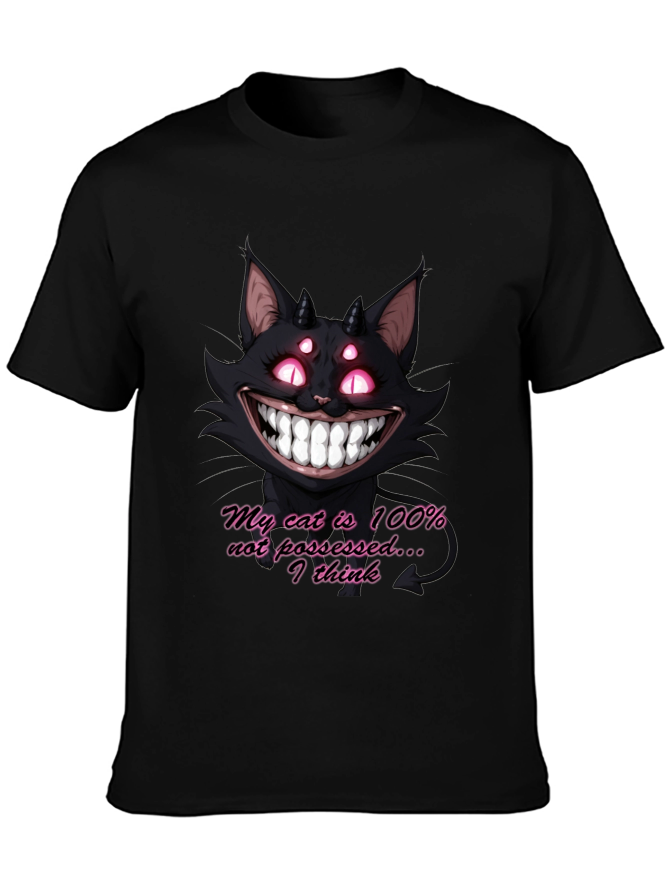 My Cat Is 100% Not Possessed Graphic T-Shirt