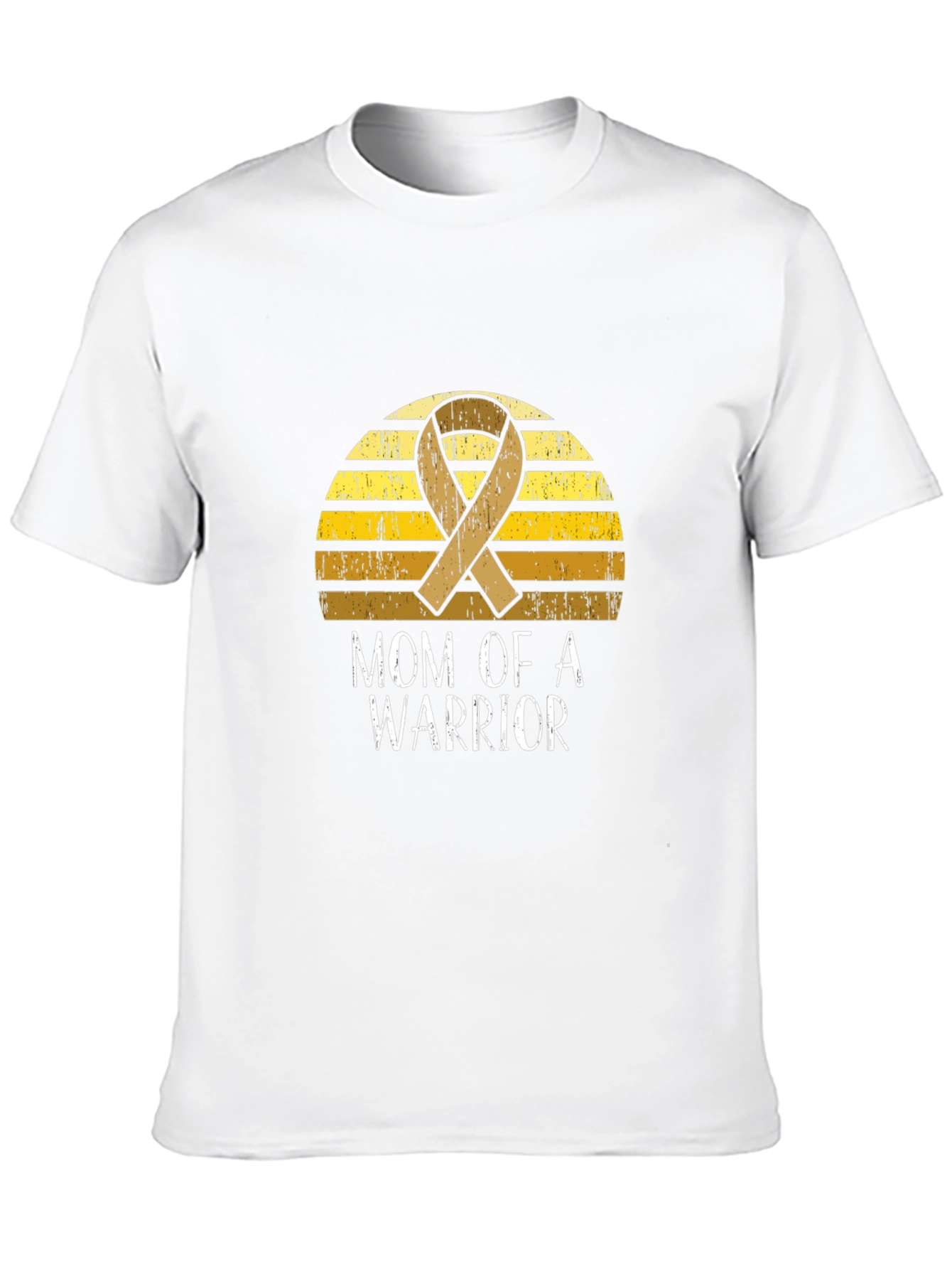Mom of a Warrior Awareness Ribbon Graphic T-Shirt