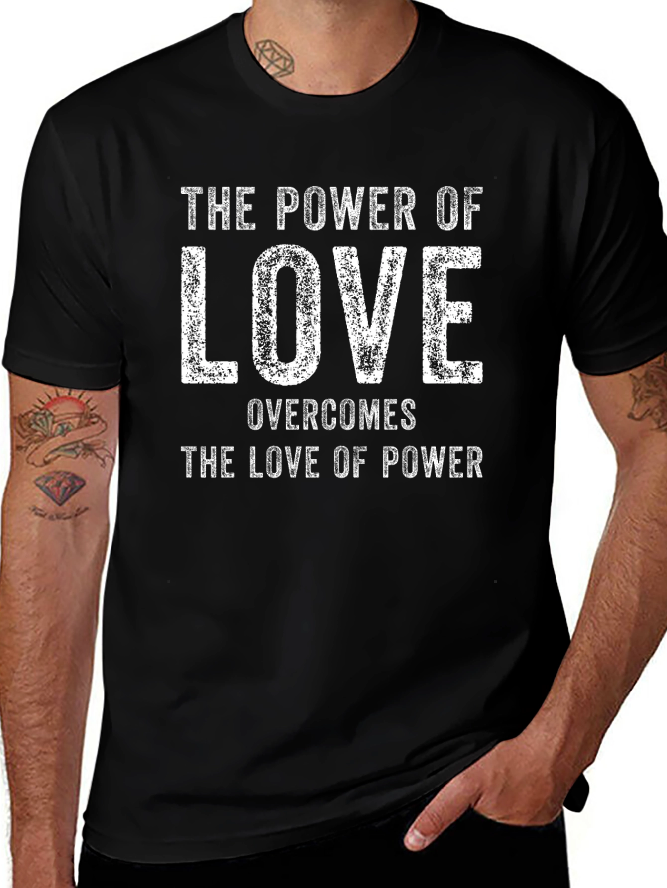 The Power of Love Black T-Shirt
