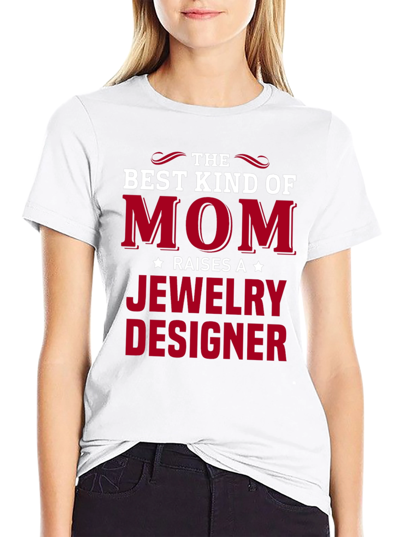 Best Kind of Mom Jewelry Designer T-Shirt