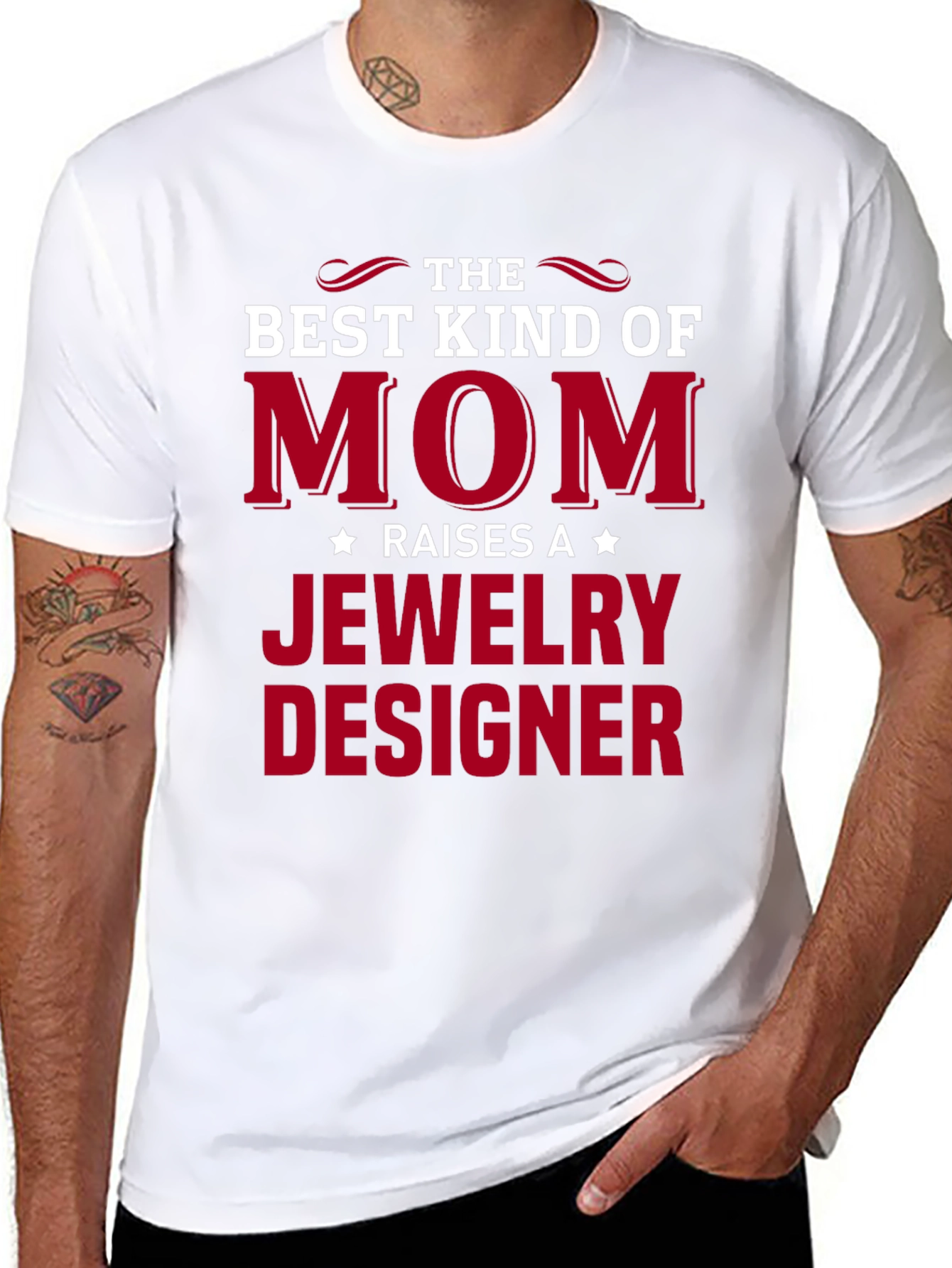 Best Kind of Mom Jewelry Designer T-Shirt