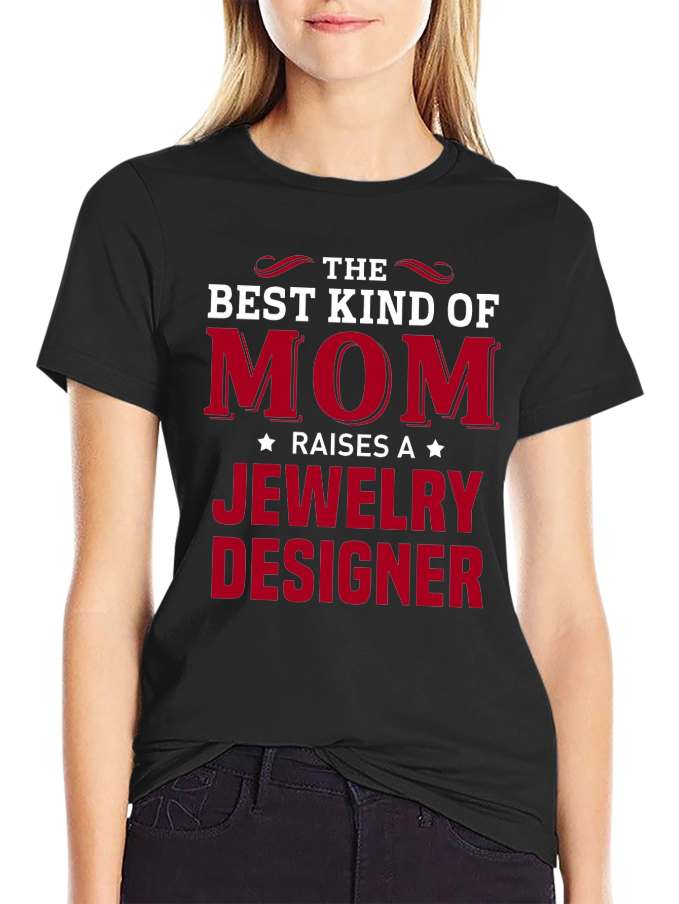 Best Kind of Mom Jewelry Designer T-Shirt