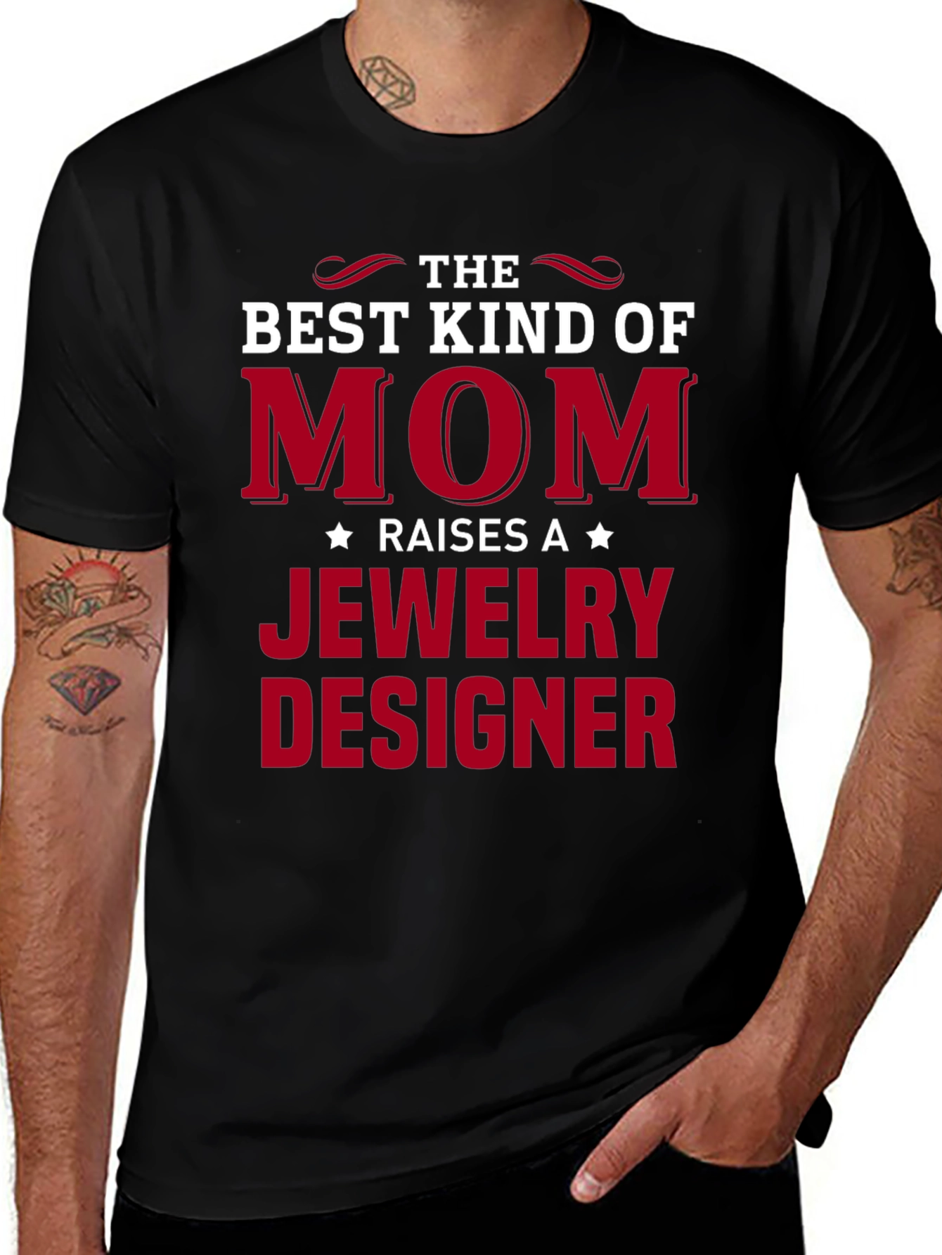 Best Kind of Mom Jewelry Designer T-Shirt