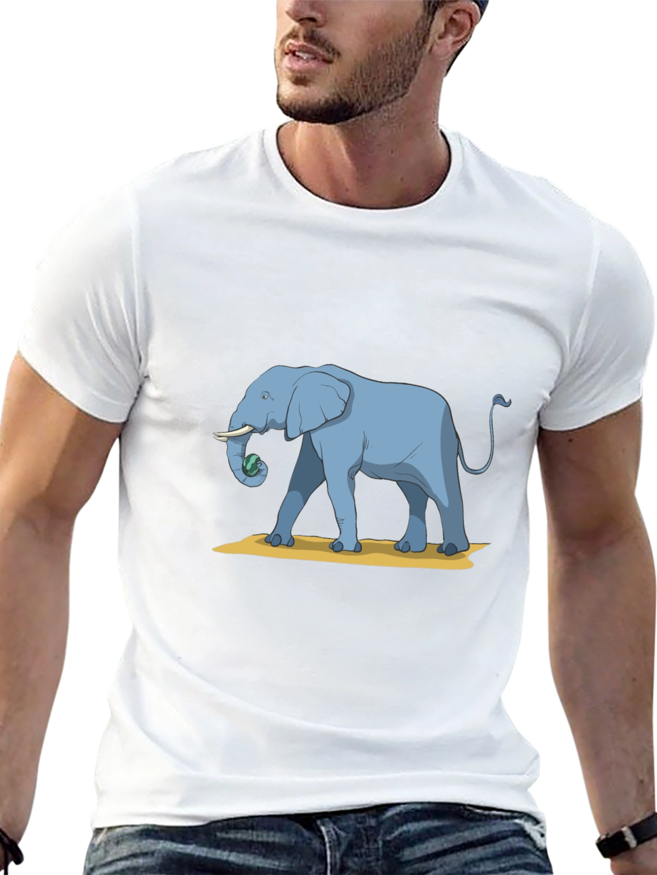 Elephant Graphic Tee - Stylish Comfort