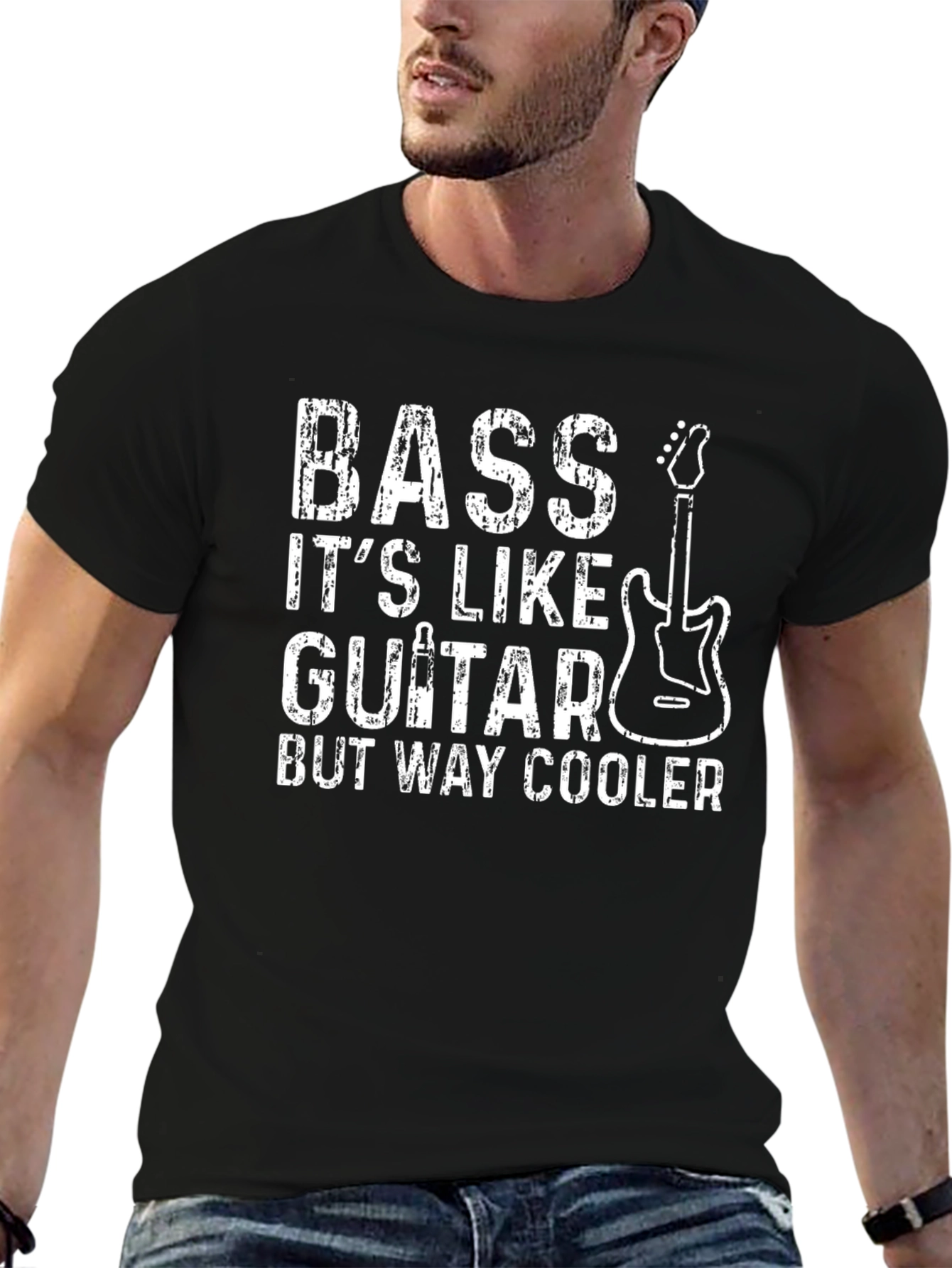Bass is Cooler Guitar Tee