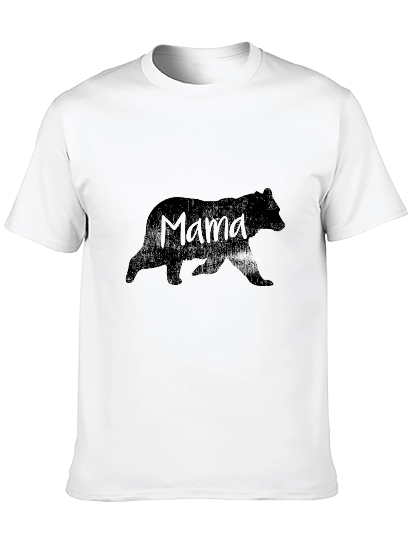 Mama Bear Graphic Tee - Black Crew Neck