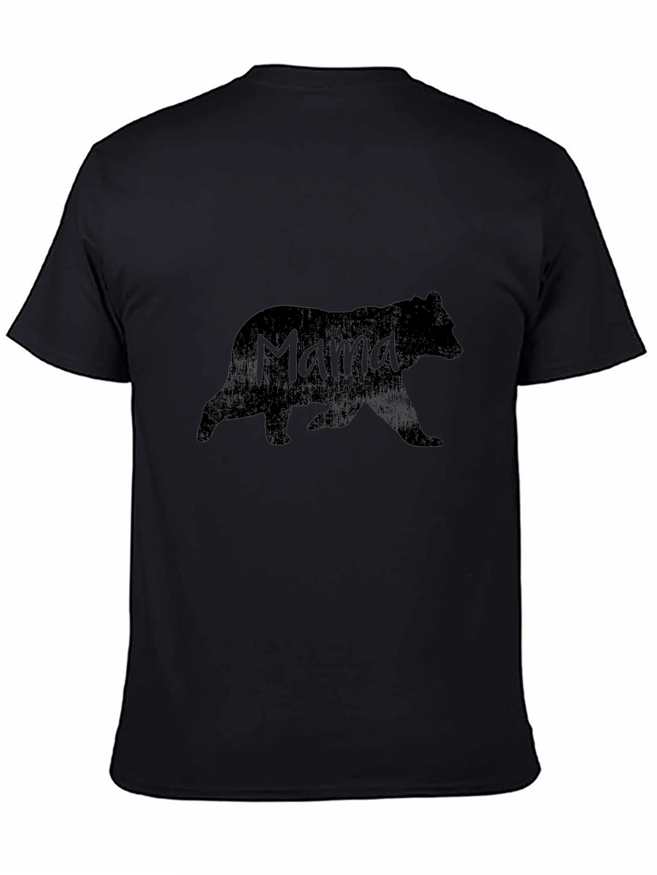 Mama Bear Graphic Tee - Black Crew Neck