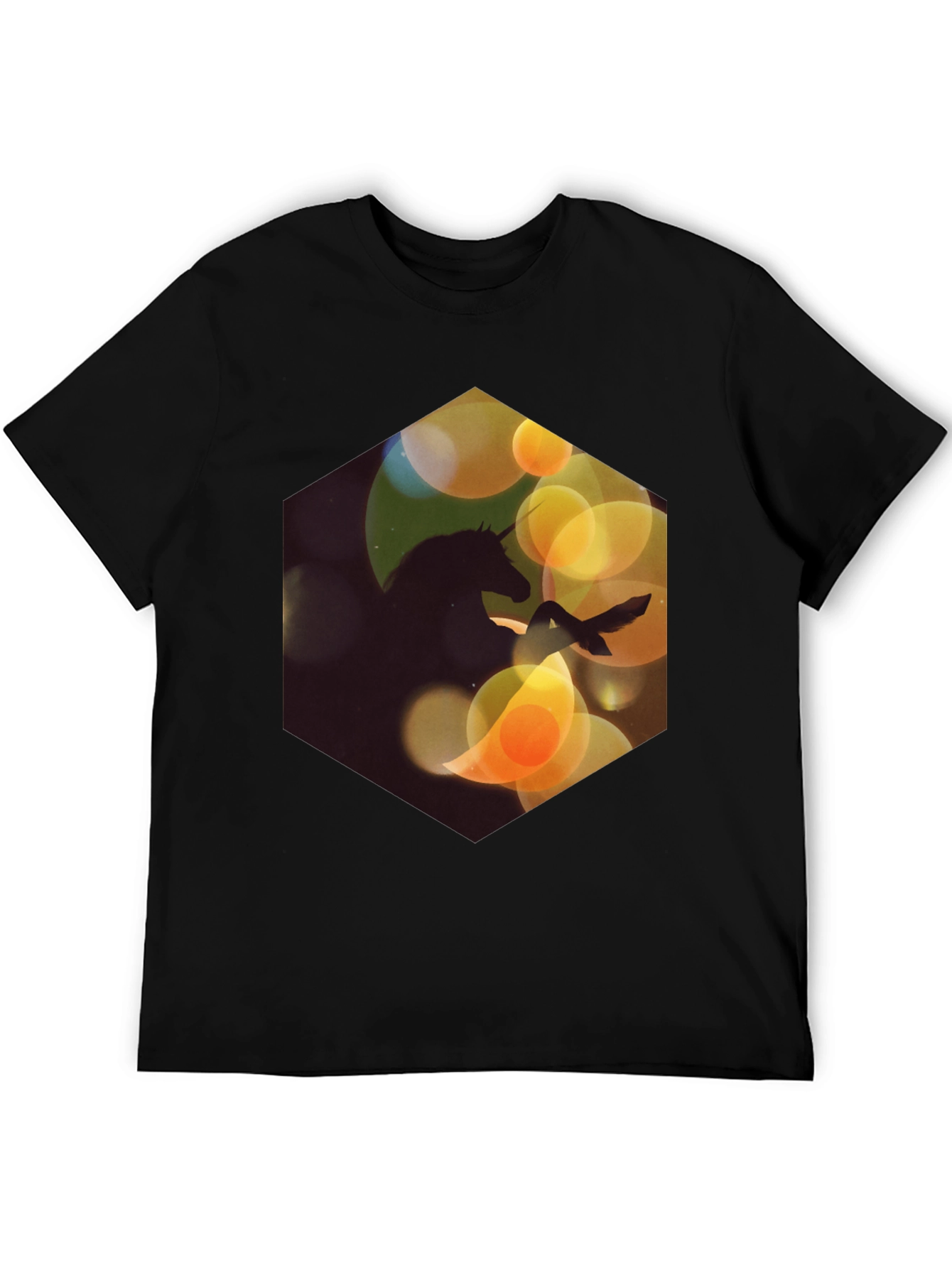 Unicorn Silhouette T-Shirt - Fantasy Design