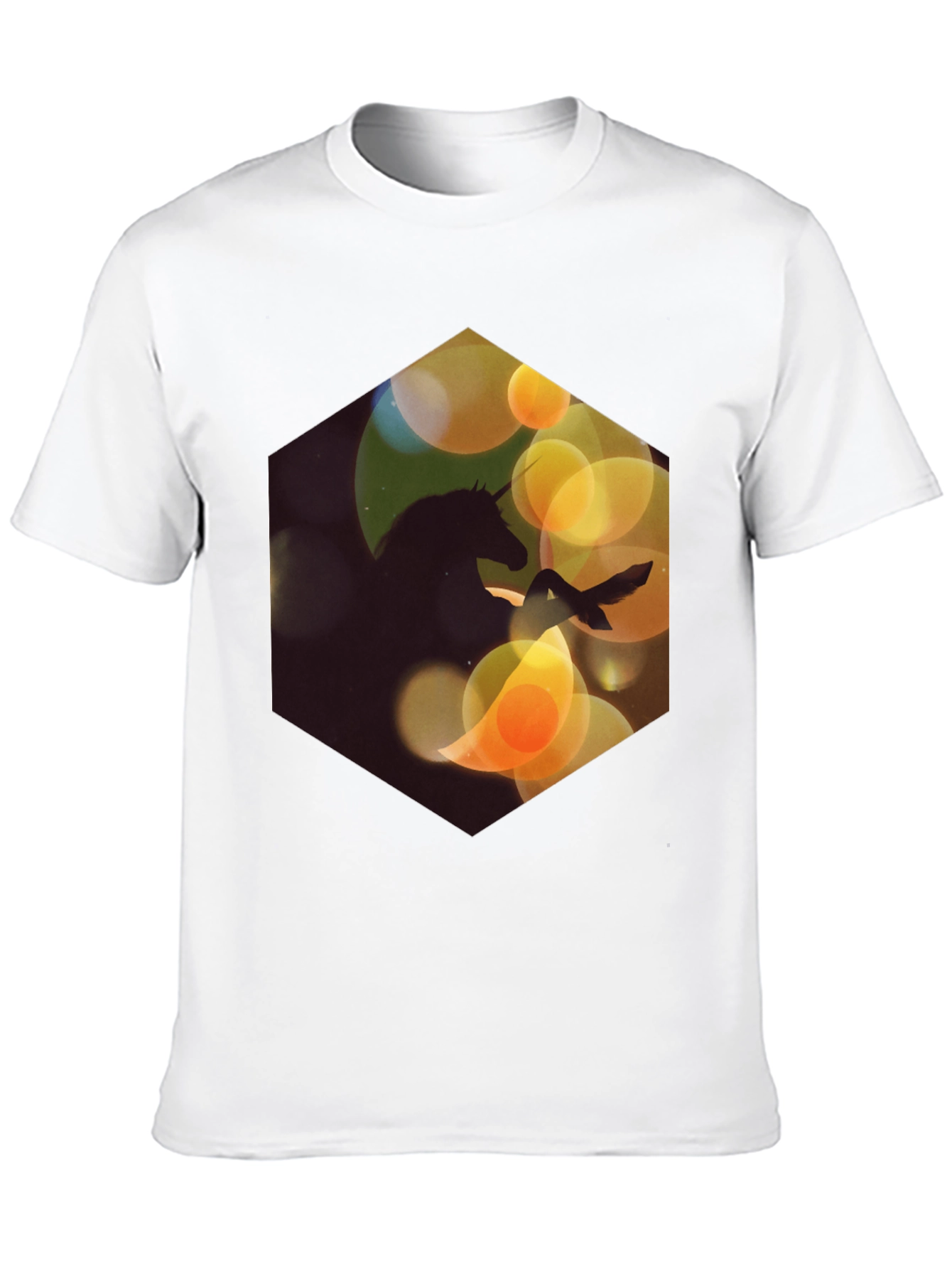 Unicorn Silhouette T-Shirt - Fantasy Design