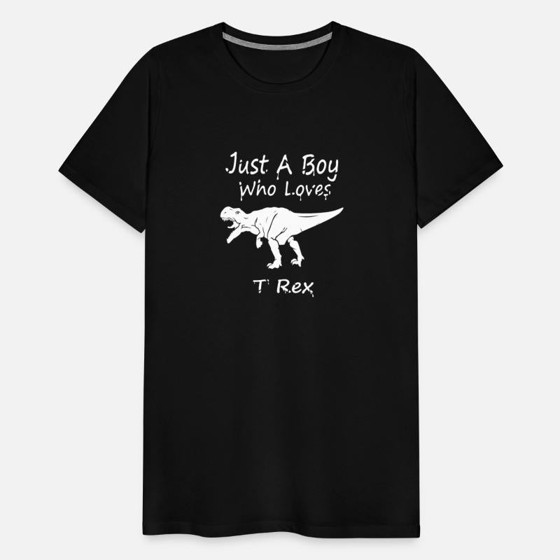 New Boy Loves T rex Dark Tees