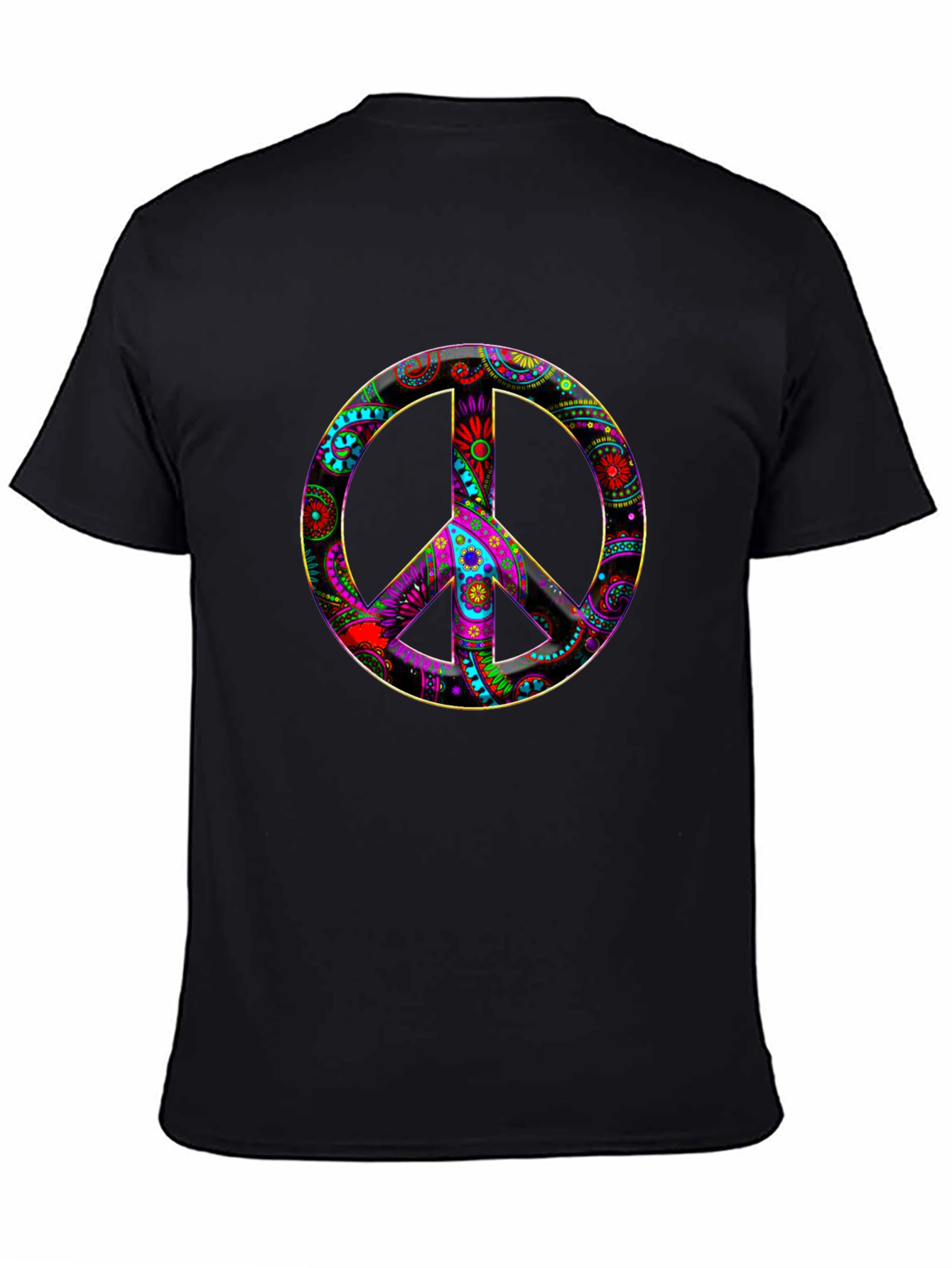 Peace Sign Graphic Tee - Vibrant Design