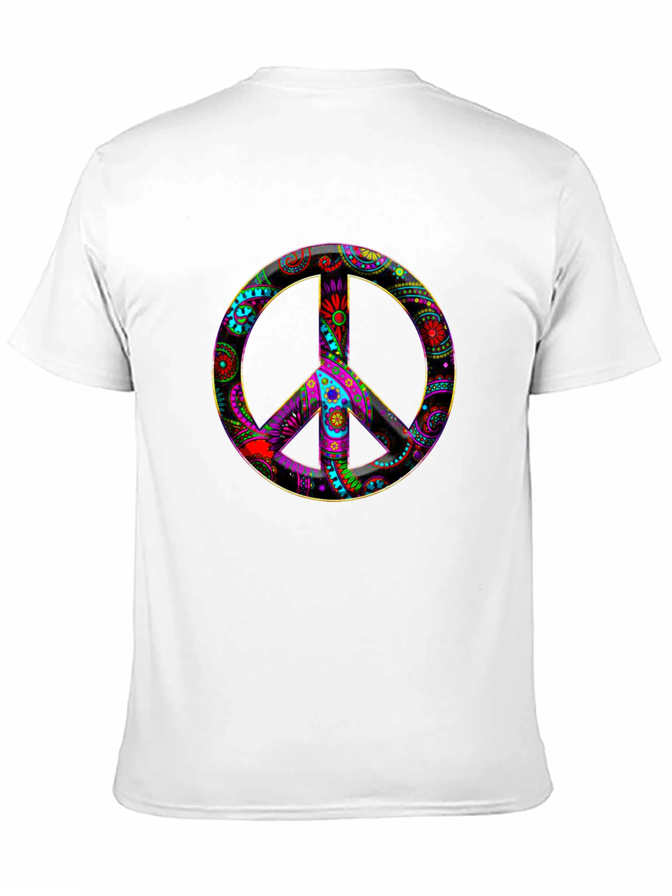 Peace Sign Graphic Tee - Vibrant Design