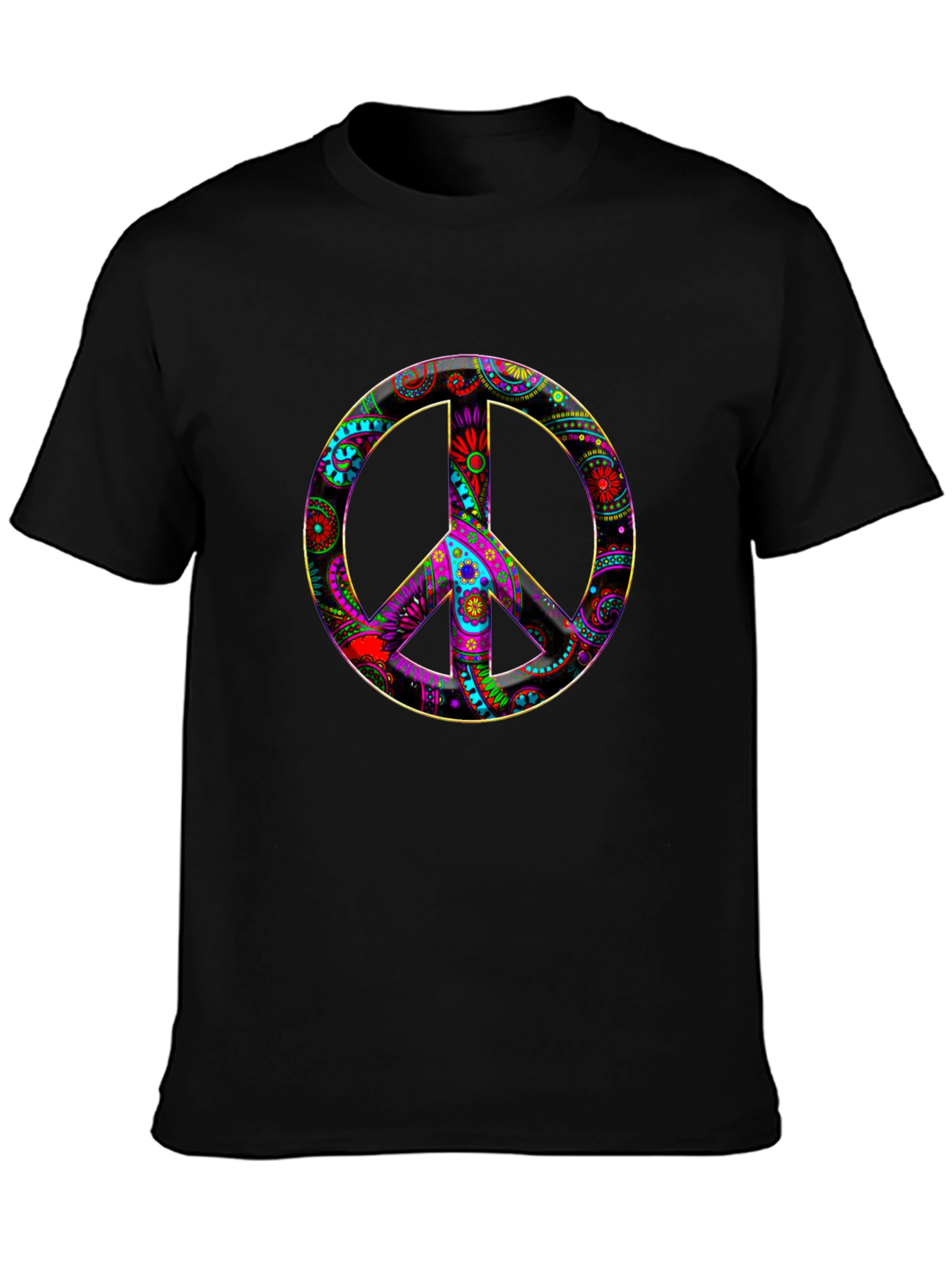 Peace Sign Graphic Tee - Vibrant Design