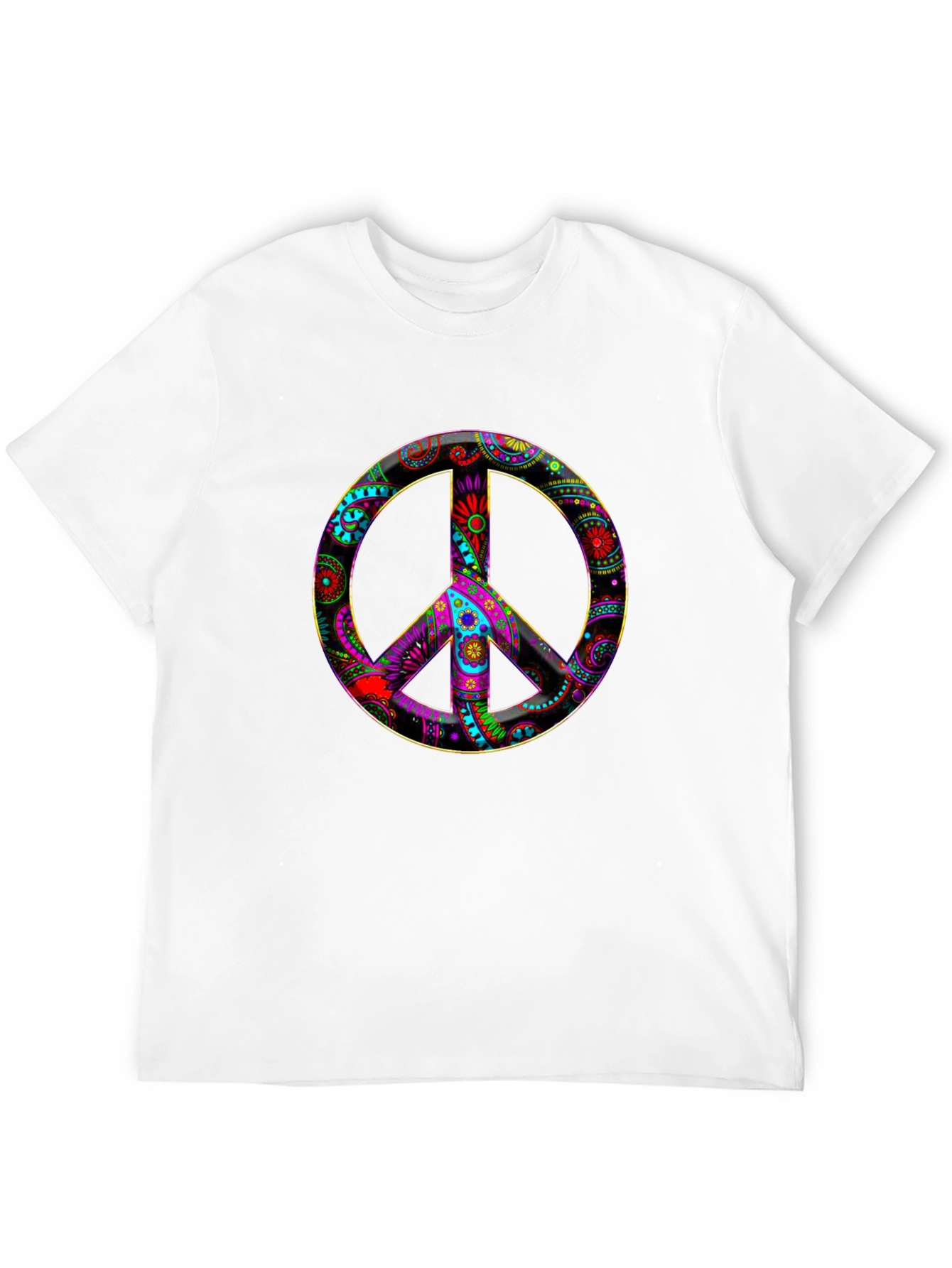 Peace Sign Graphic Tee - Vibrant Design