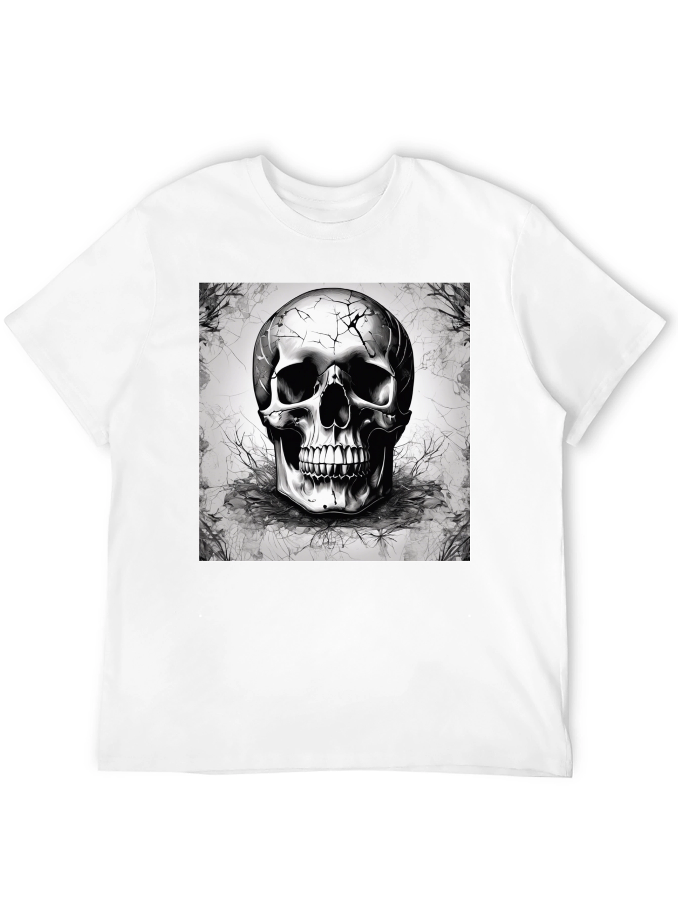 Skull Graphic T-Shirt - Edgy Black Tee